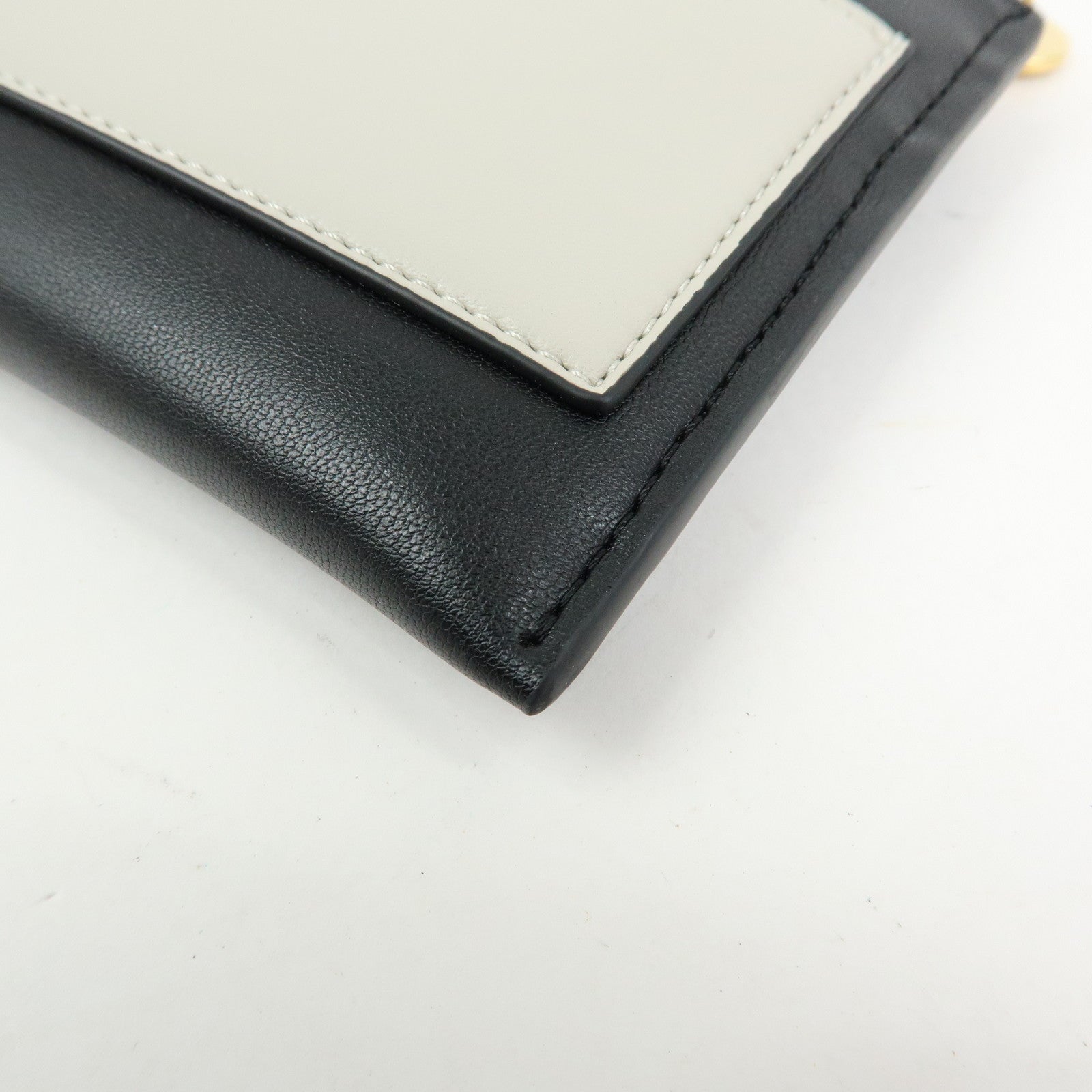 STELLA MCCARTNEY Faux Vegan Leather Compact Wallet Card Case