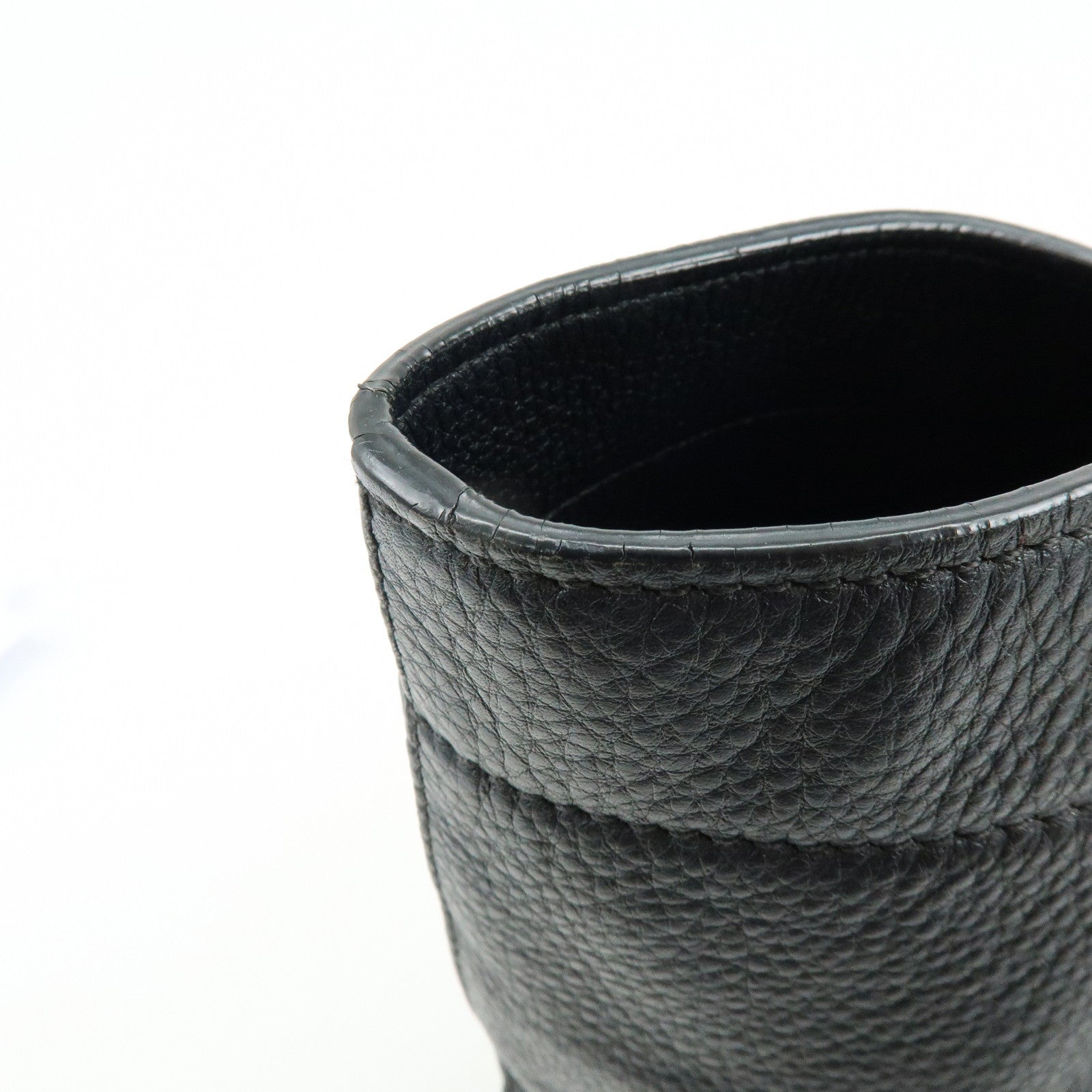 MIU MIU Leather Tote Bag Shoulder Bag Hand Black RR1934