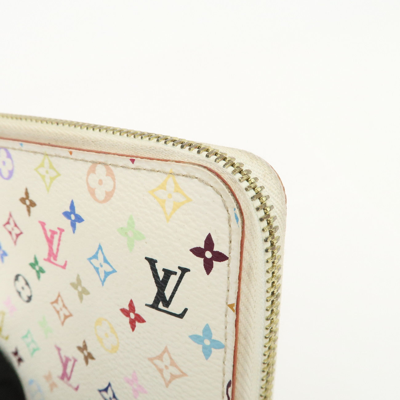 Louis Vuitton Monogram Multicolor Zippy Long Wallet Blanc M60241