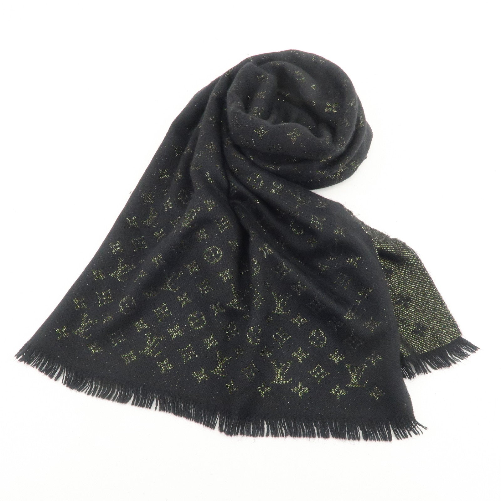 Louis Vuitton Monogram Etol Timeless Cashmere Rayon Scarf M70680