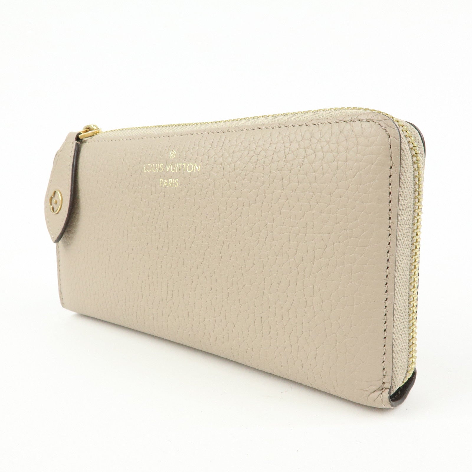 Louis Vuitton Portefeuille Comete Leather Long Wallet Greige M63104