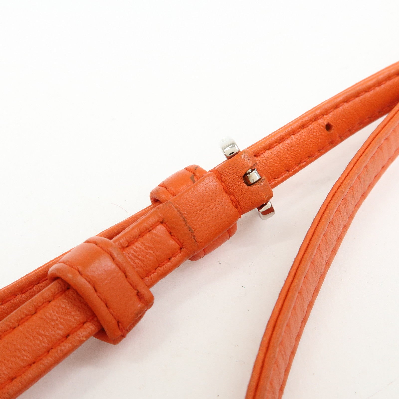 LOEWE Anagram Nappa Leather Mini Shoulder Crossbody Bag Orange