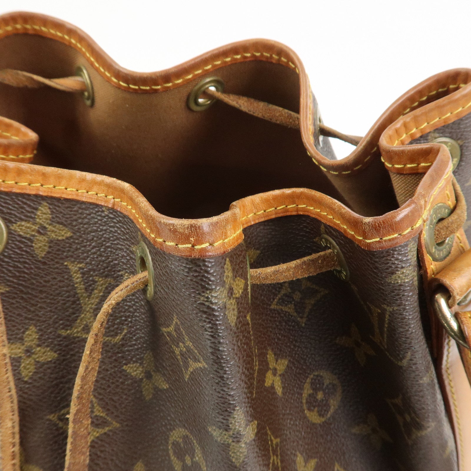 Louis Vuitton Monogram Canvas Petit Noe Shoulder Bag Brown M42226