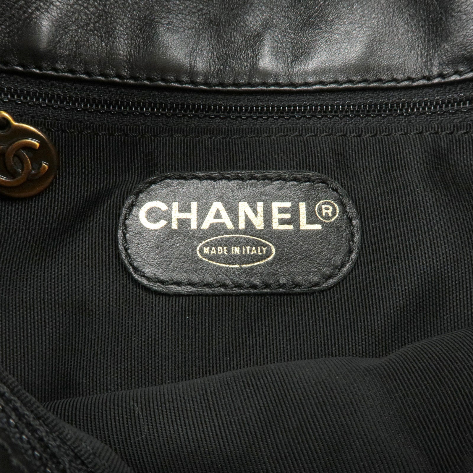 CHANEL COCO Mark Lamb Skin Shoulder Bag Crossbody Bag Used