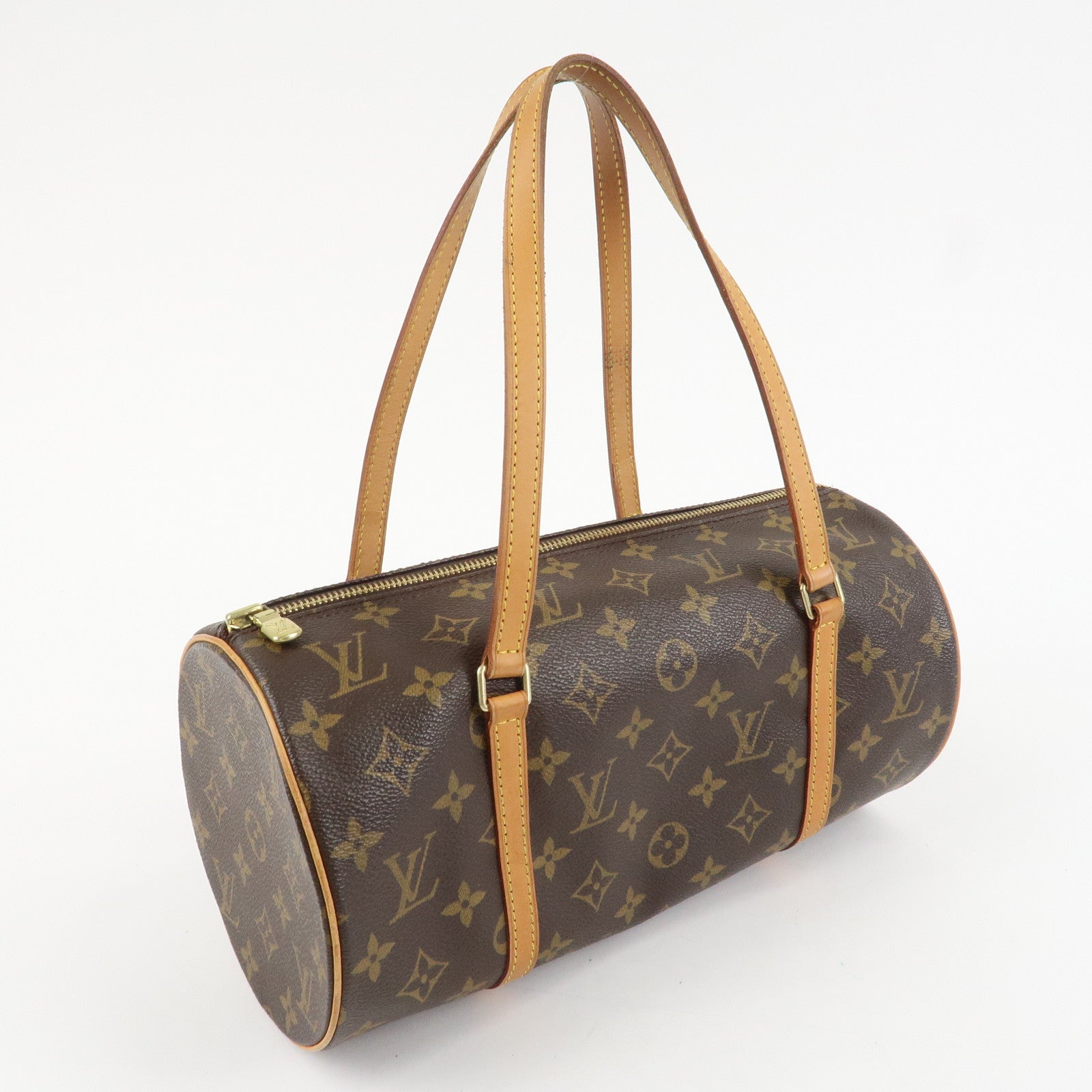 Louis Vuitton Monogram Papillon 30 Hand Bag New Style Brown M51385