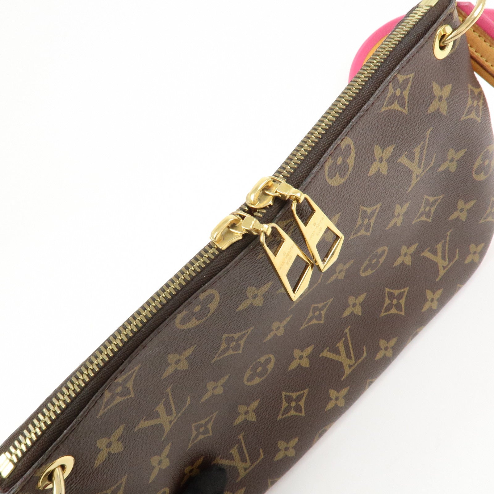 Louis Vuitton Monogram Canvas Lorette Shoulder Bag Hot Pink M44053