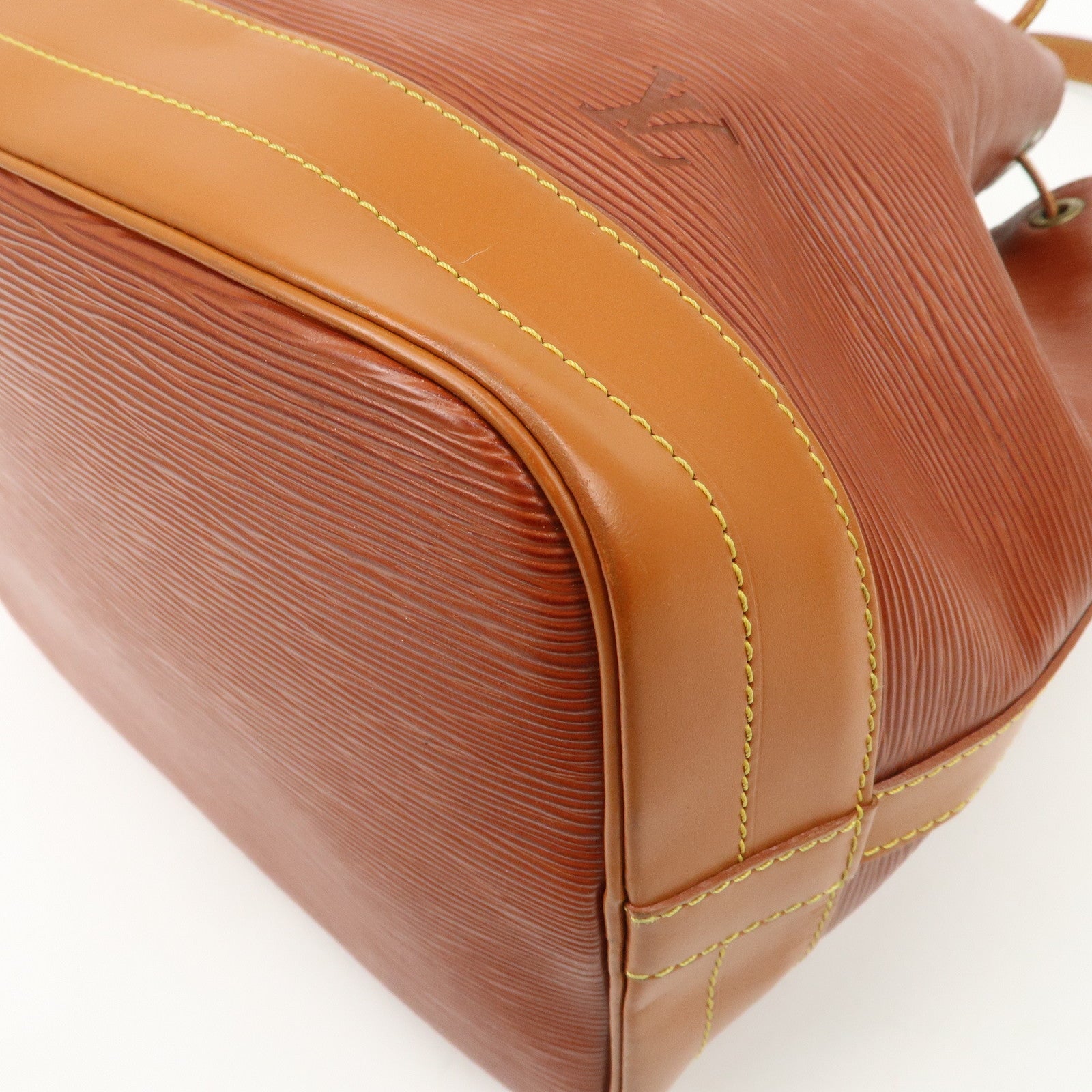 Louis Vuitton Epi Noe Shoulder Bag Zipang Gold Kenya Brown M44028