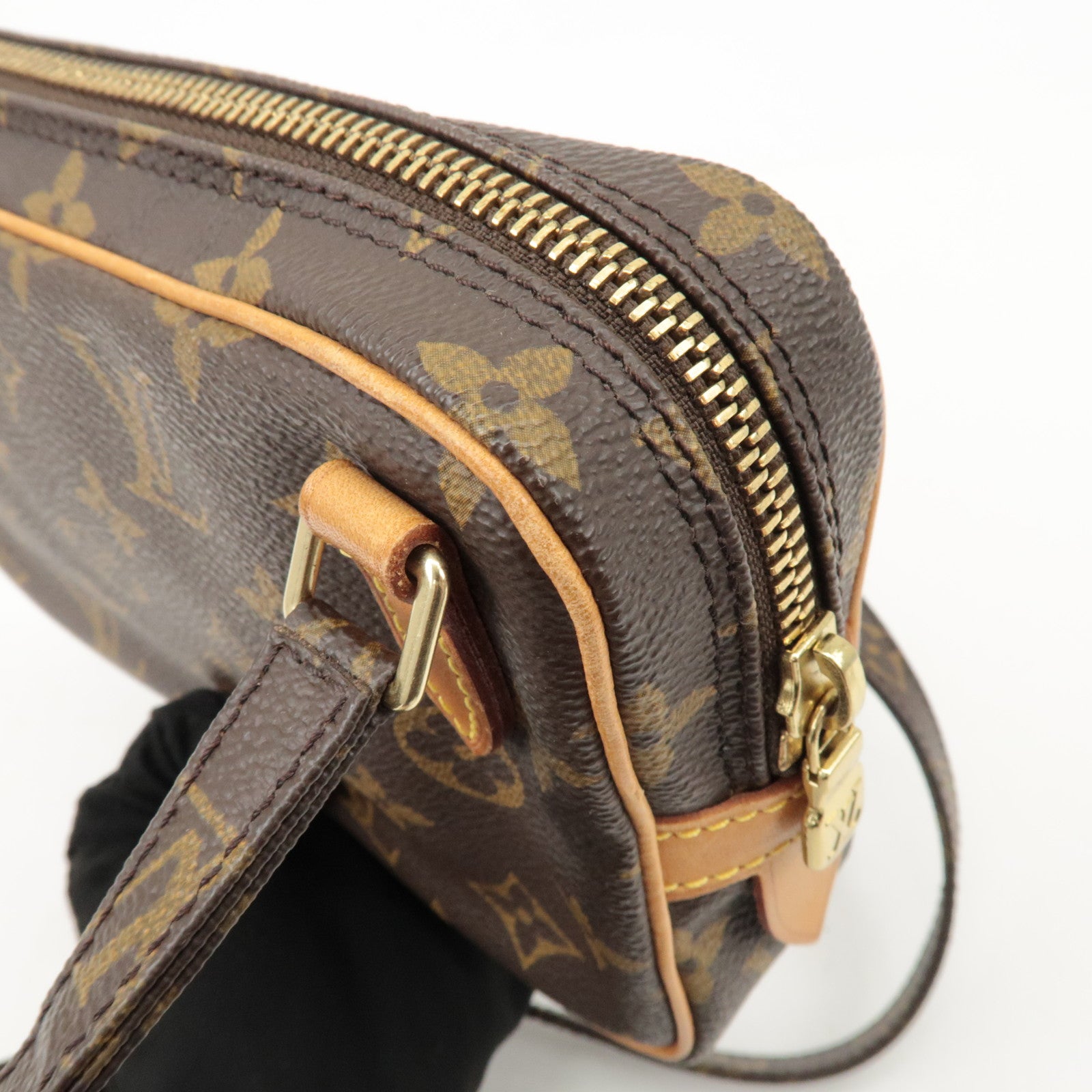 Louis Vuitton Monogram Pochette Marly Bandouliere Bag Brown M51828 Used