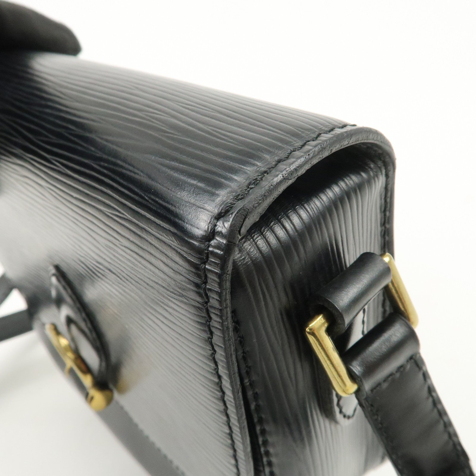 Louis Vuitton Epi Mini Saint Cloud Shoulder Bag Black M52212