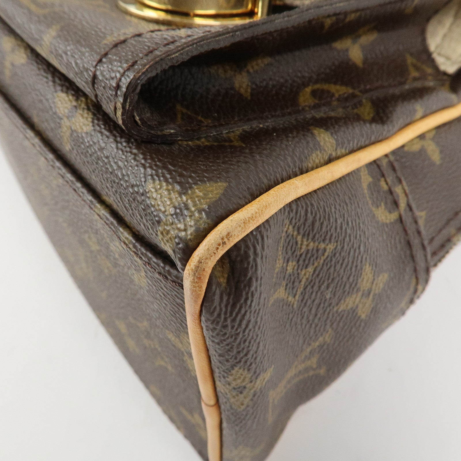 Louis Vuitton Monogram Manhattan PM Hand Bag Brown M40026