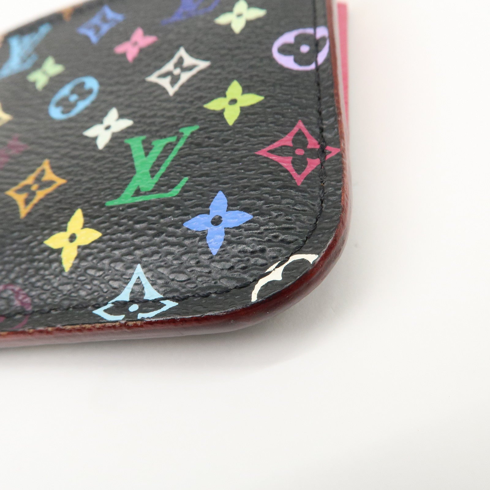 Louis Vuitton Monogram Multicolor Pochette Cles Coin Case Noir M93735