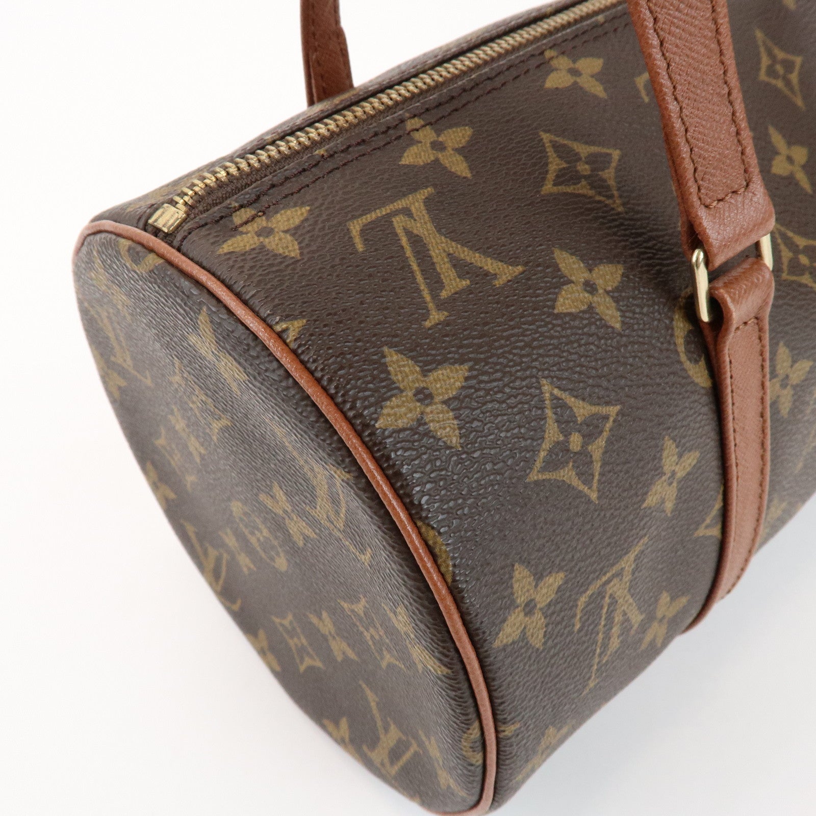 Louis Vuitton Monogram Papillon 30 Hand Bag Brown M51365