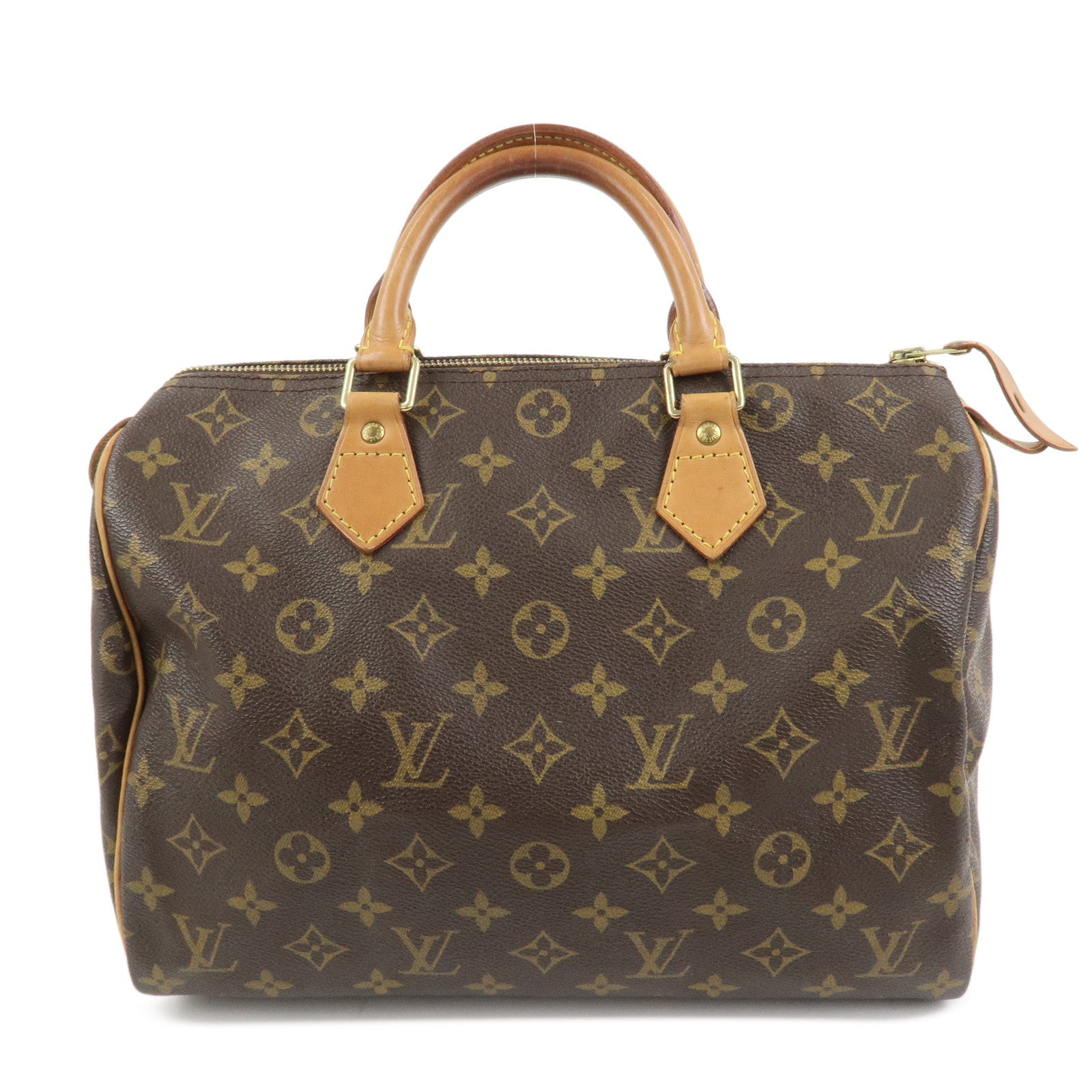 Louis Vuitton Monogram Speedy 30 Boston Bag Hand Bag Brown M41526