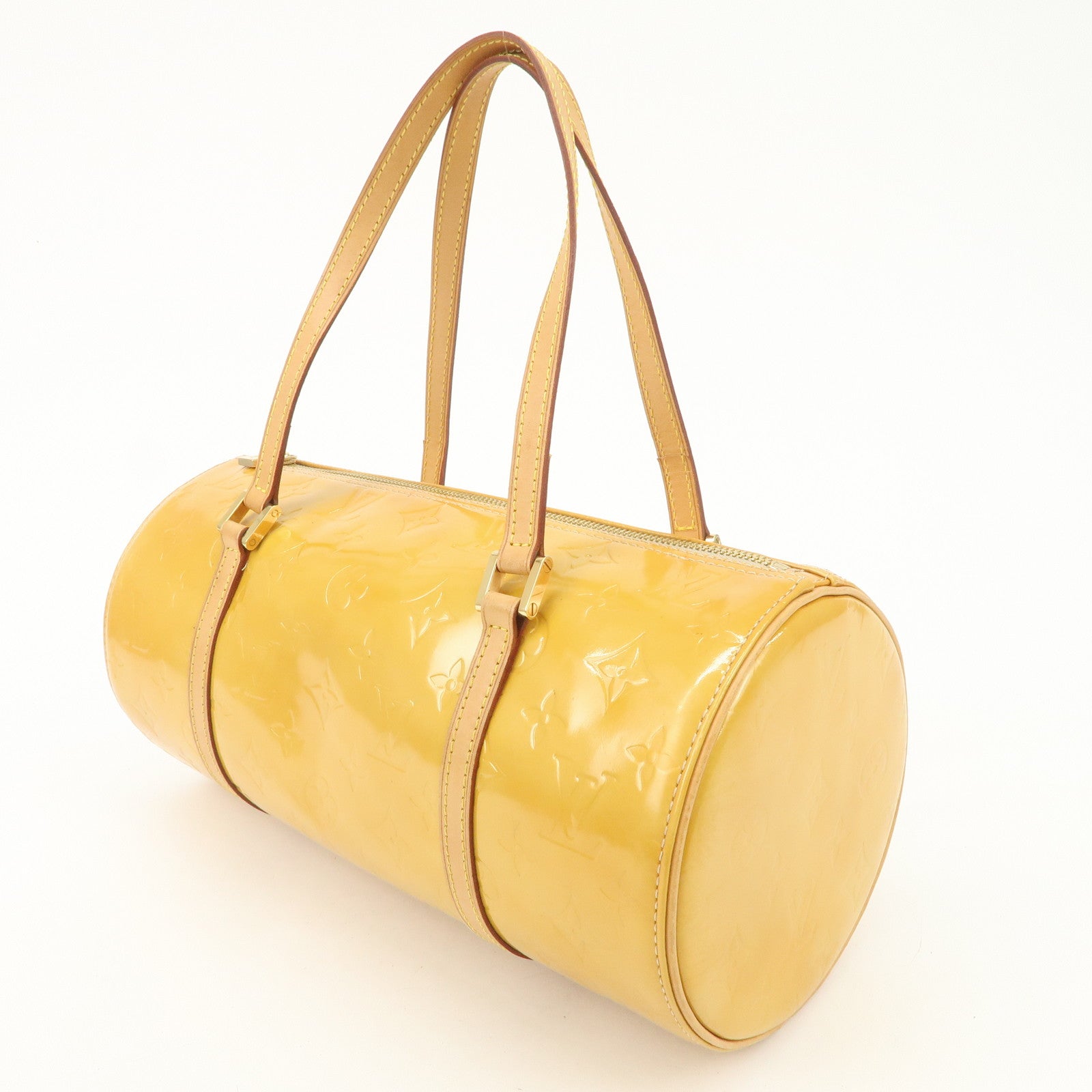 Louis Vuitton Monogram Vernis Leather Bedford Hand Bag Beige M91329