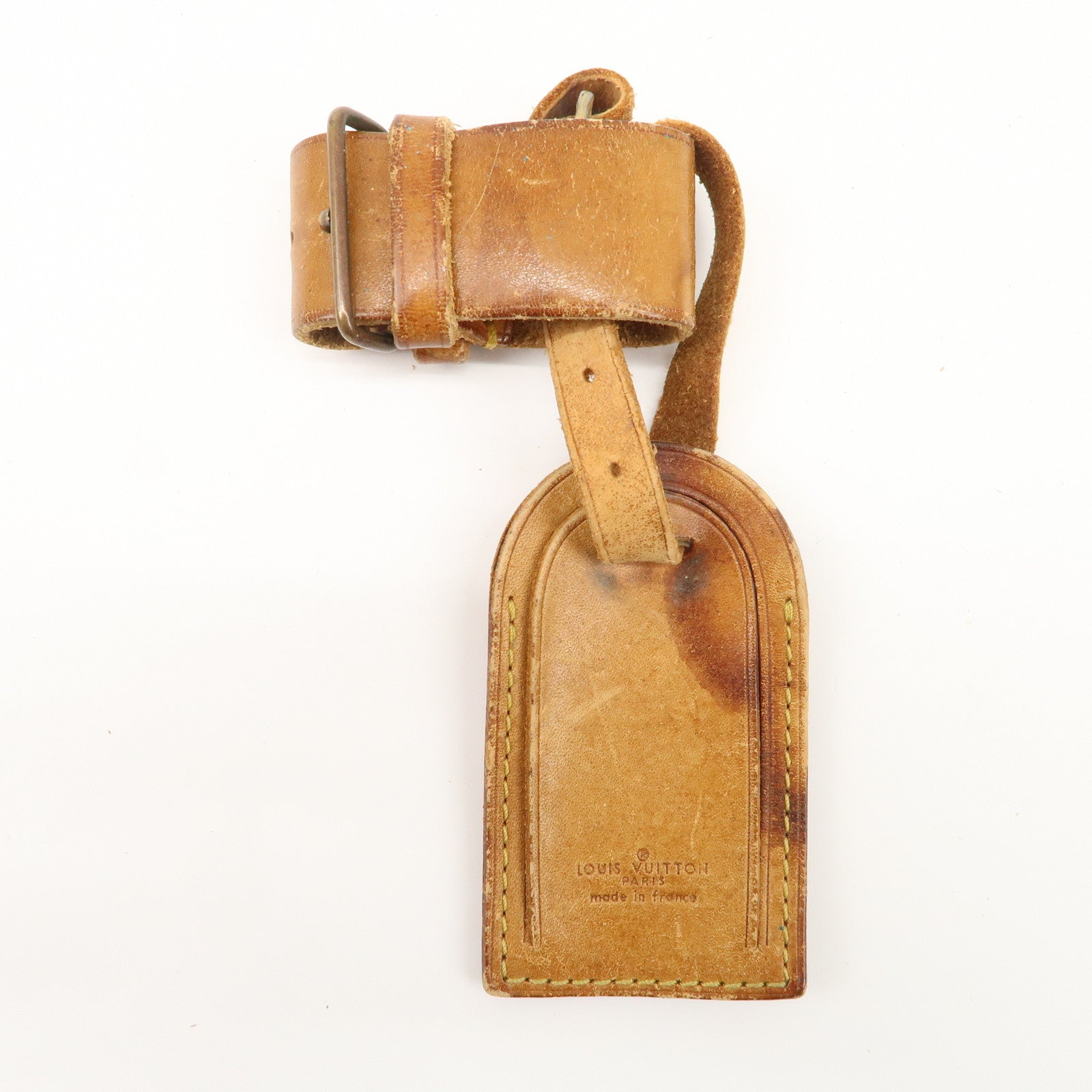 Louis Vuitton Set of 15 Nume Leather Name Tag & Poignet Natural Used