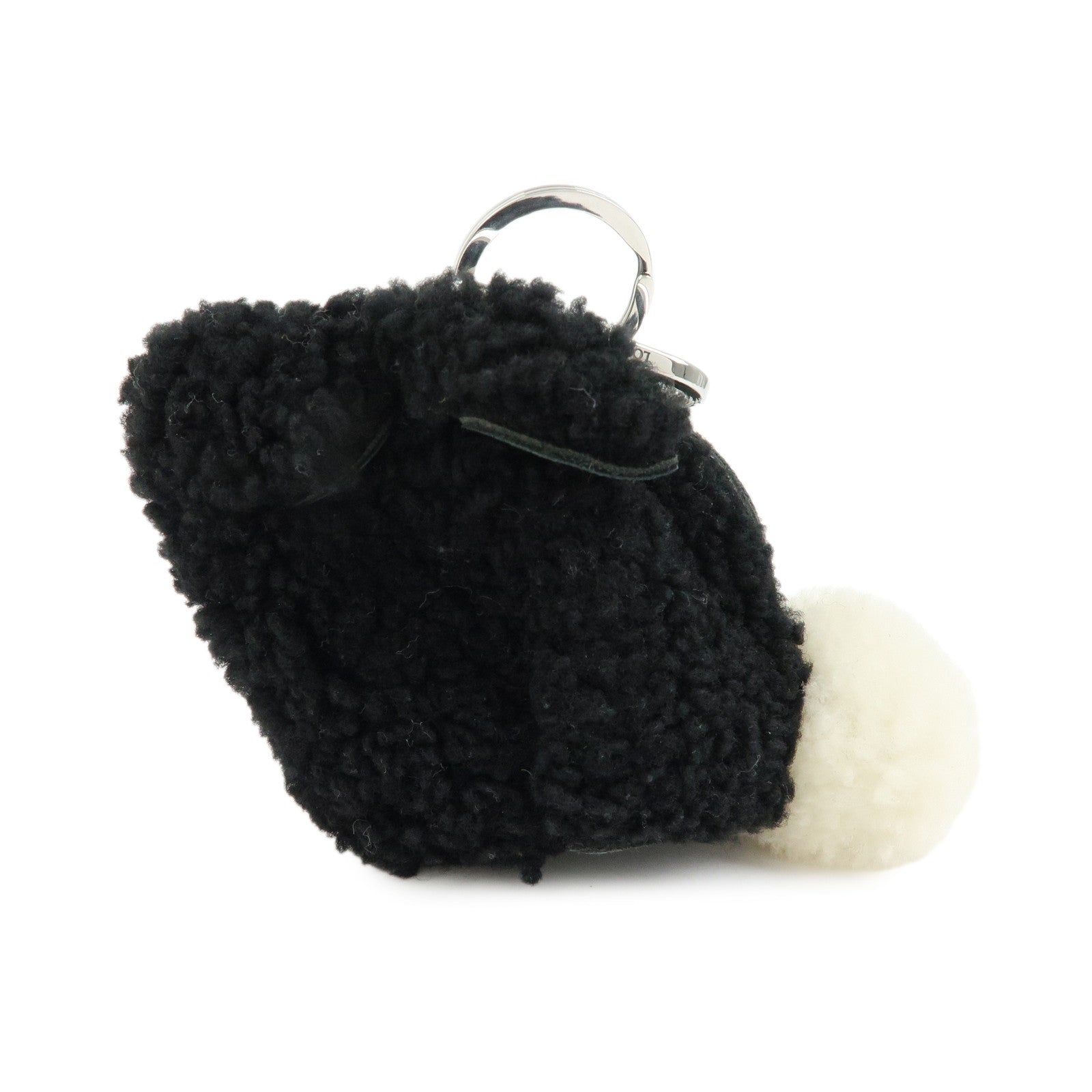 LOEWE Leather Rabbit Coin Case Coin Purse Black White