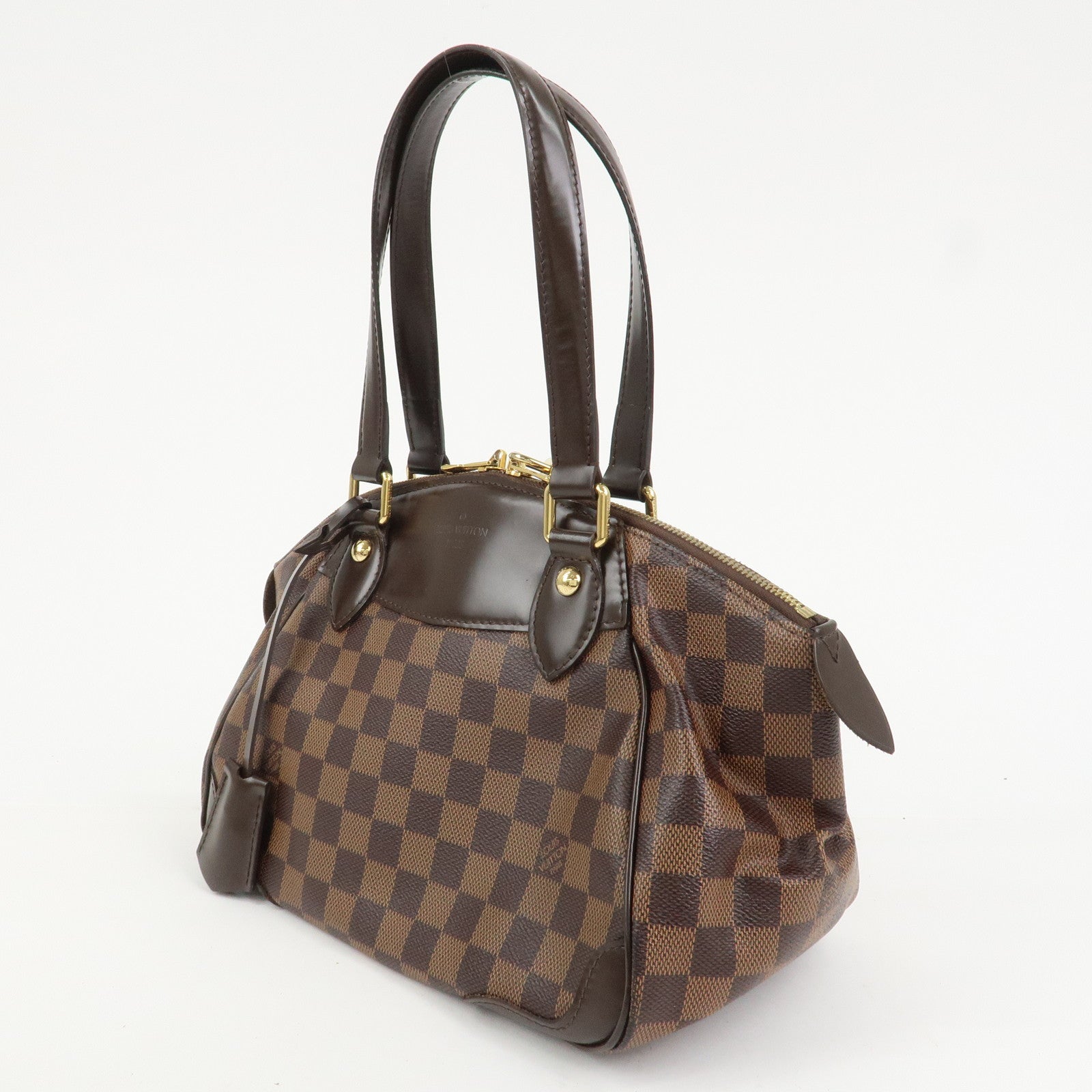 Louis Vuitton Damier Canvas Verona PM Hand Bag Ebene N41117