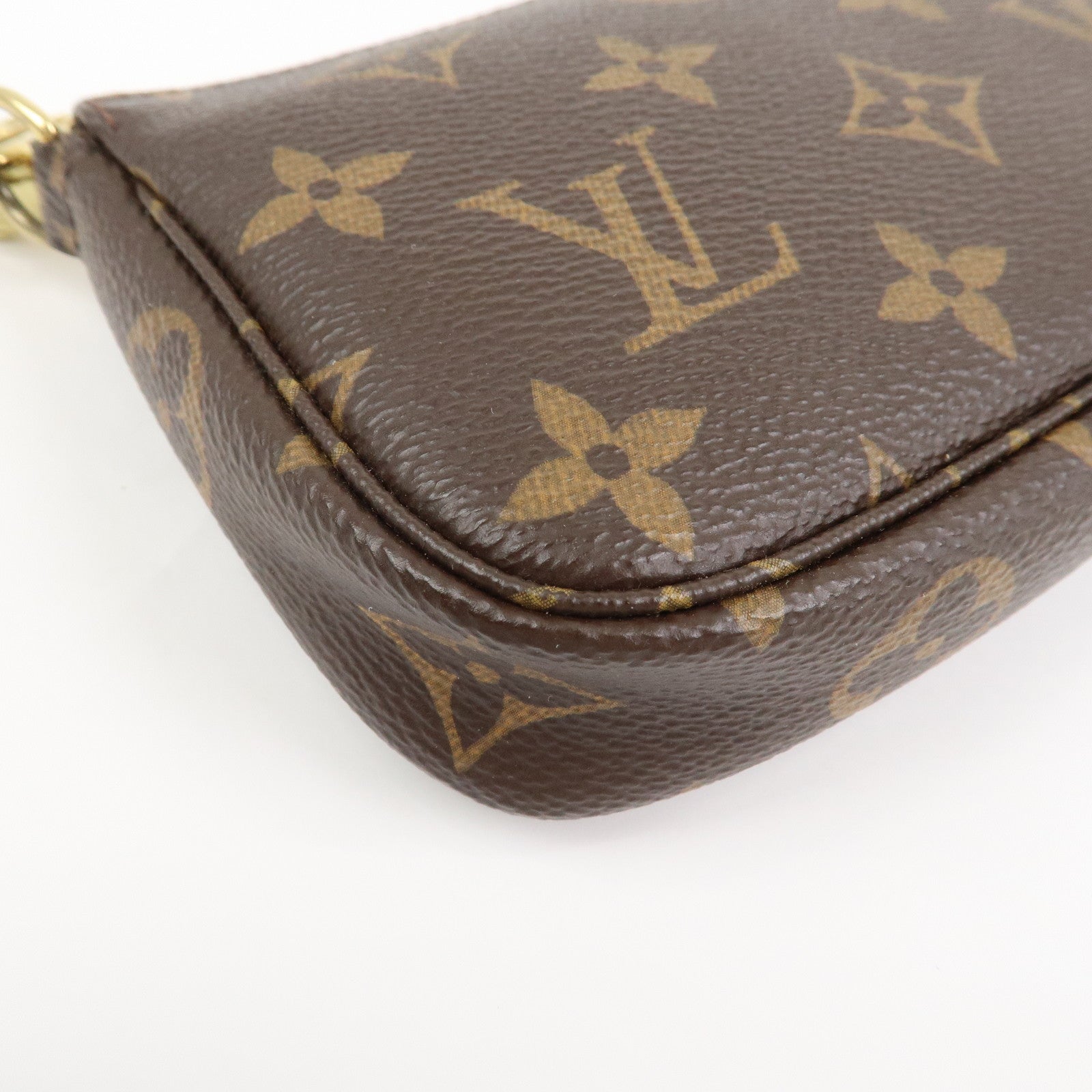 Louis Vuitton Monogram Mini Pochette Accessoires Hand Bag M58009