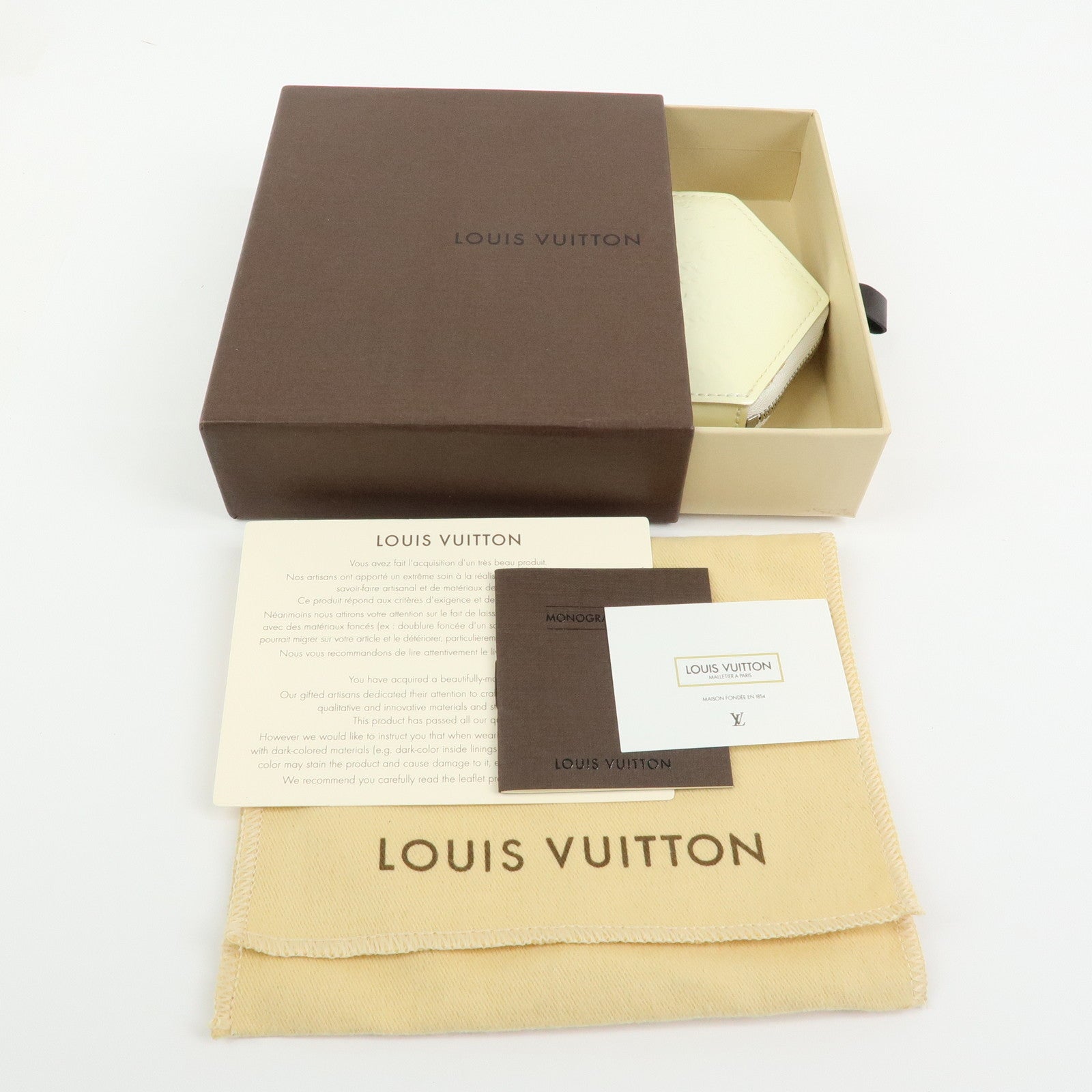 LOUIS VUITTON Monogram Vernis Porte Monnaie Flocon Coin Purse