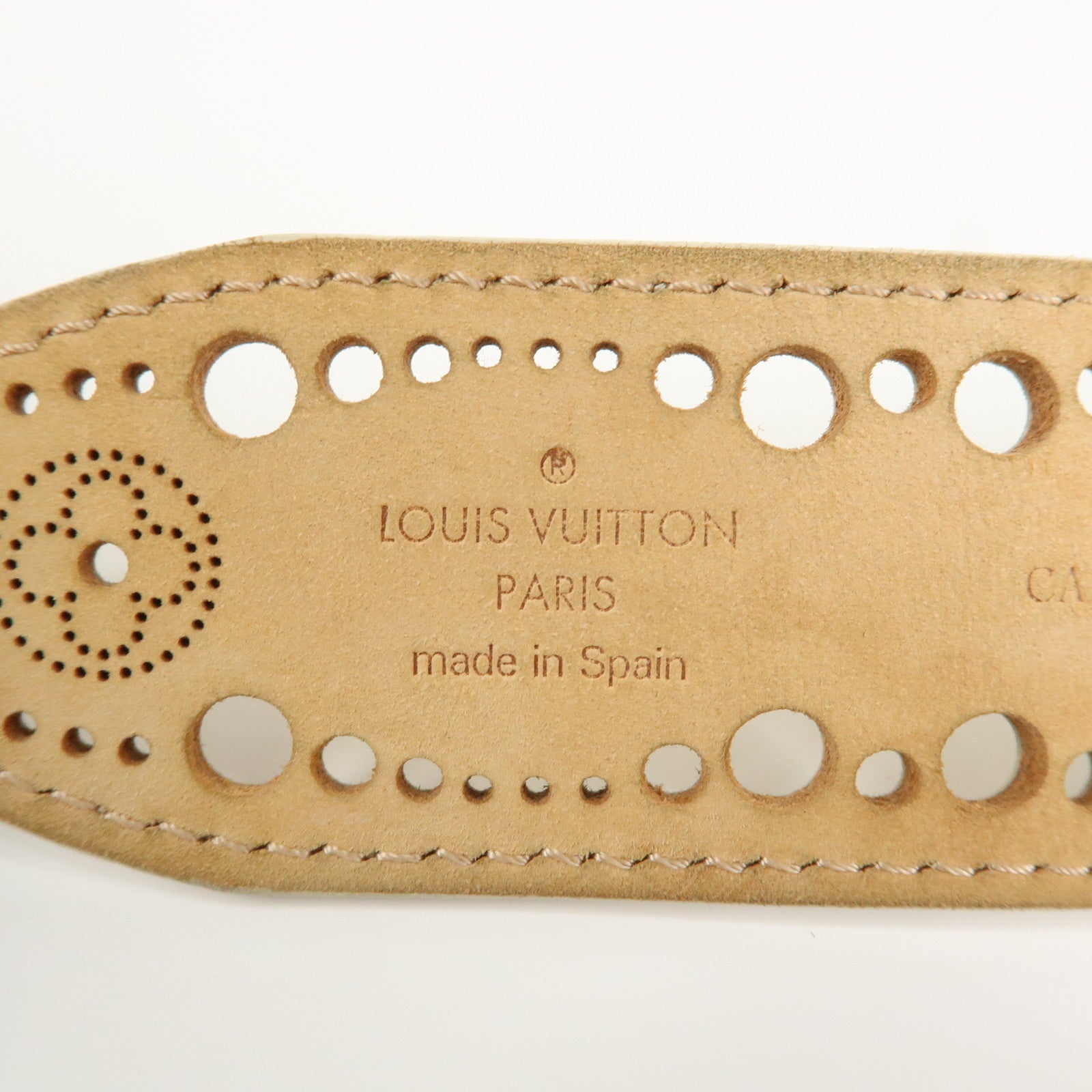 Louis Vuitton Leather Ceinture Phenix Ivory Belt 88/34 M9680 Used