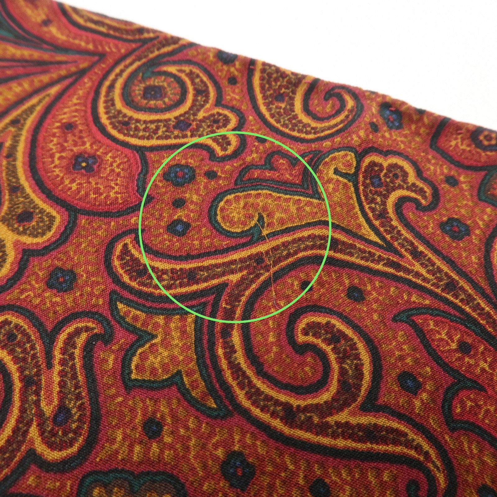 CHANEL COCO Mark Silk 100% Scarf Paisley Multicolor