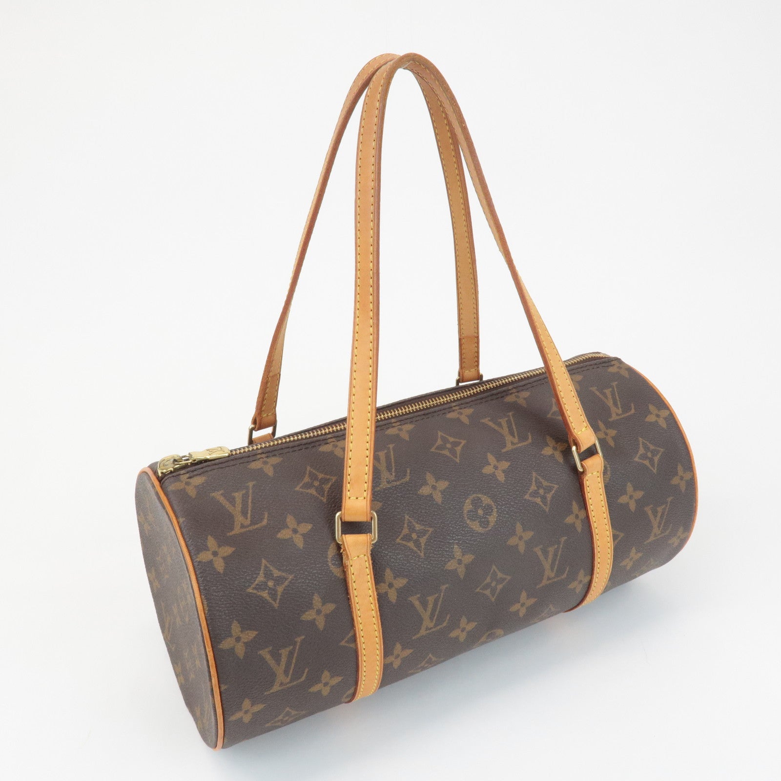 Louis Vuitton Monogram Papillon 30 Hand Bag New Style Brown M51385