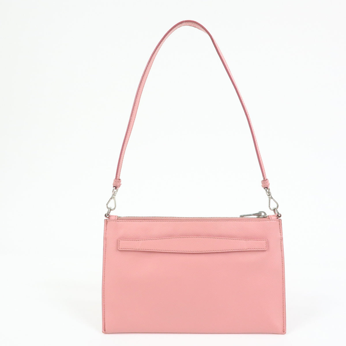 PRADA Saffiano Leather 2Way Bag Clutch Bag Shoulder Bag Pink