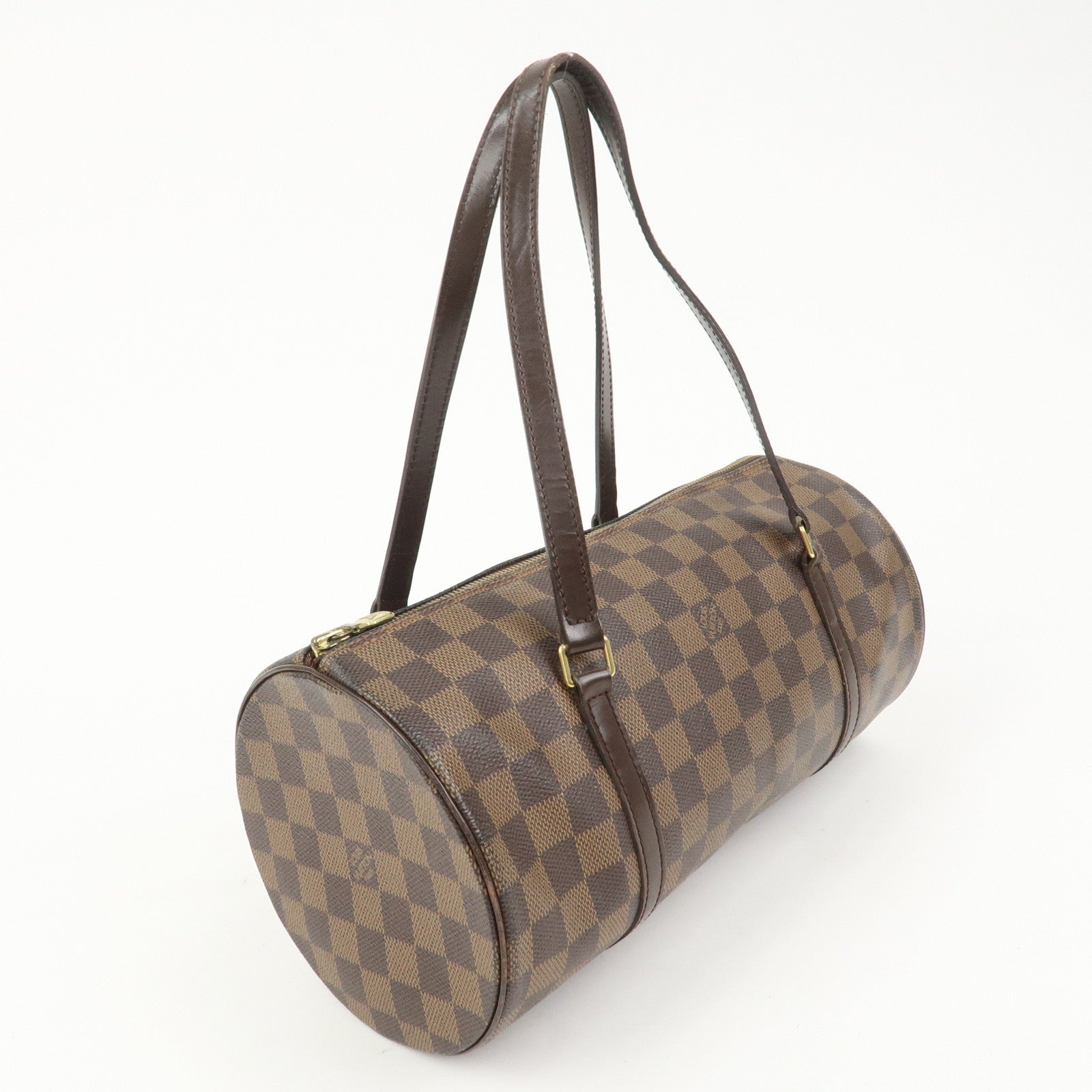 Louis Vuitton Damier Ebene Papillon 30 Hand Bag Brown N51303