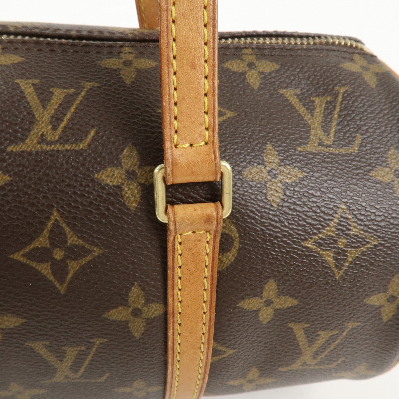 Louis Vuitton Monogram Papillon 30 Hand Bag Brown M51385