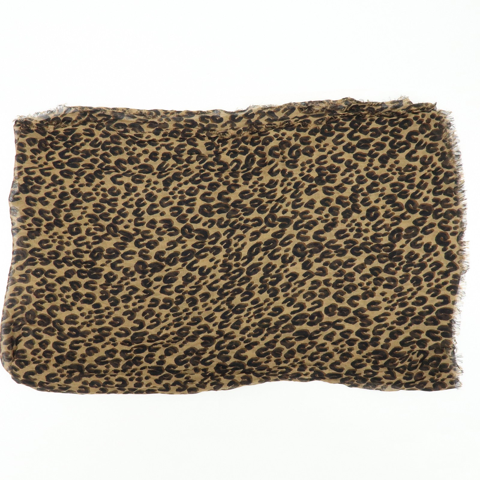 Louis Vuitton Etole Cashmere Silk Scarf Leopard Brown M72215