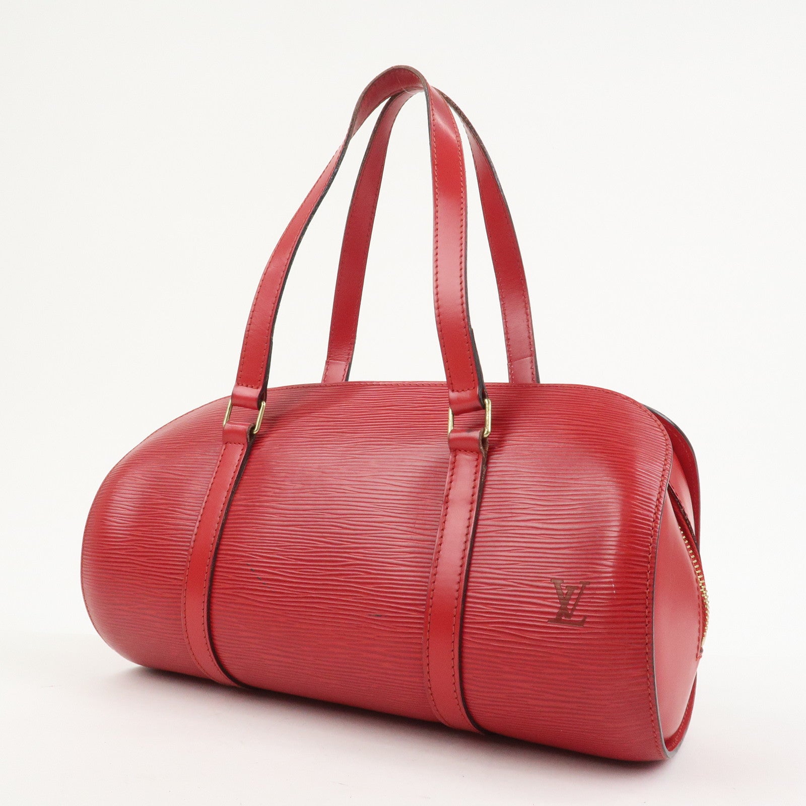 Louis Vuitton Epi Soufflot Hand Bag Castillian Red M52227