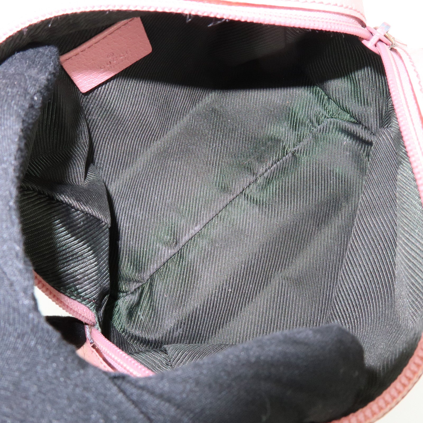 GUCCI GG Monogram Canvas Leather Cosmetic Pouch Beige Pink 29595