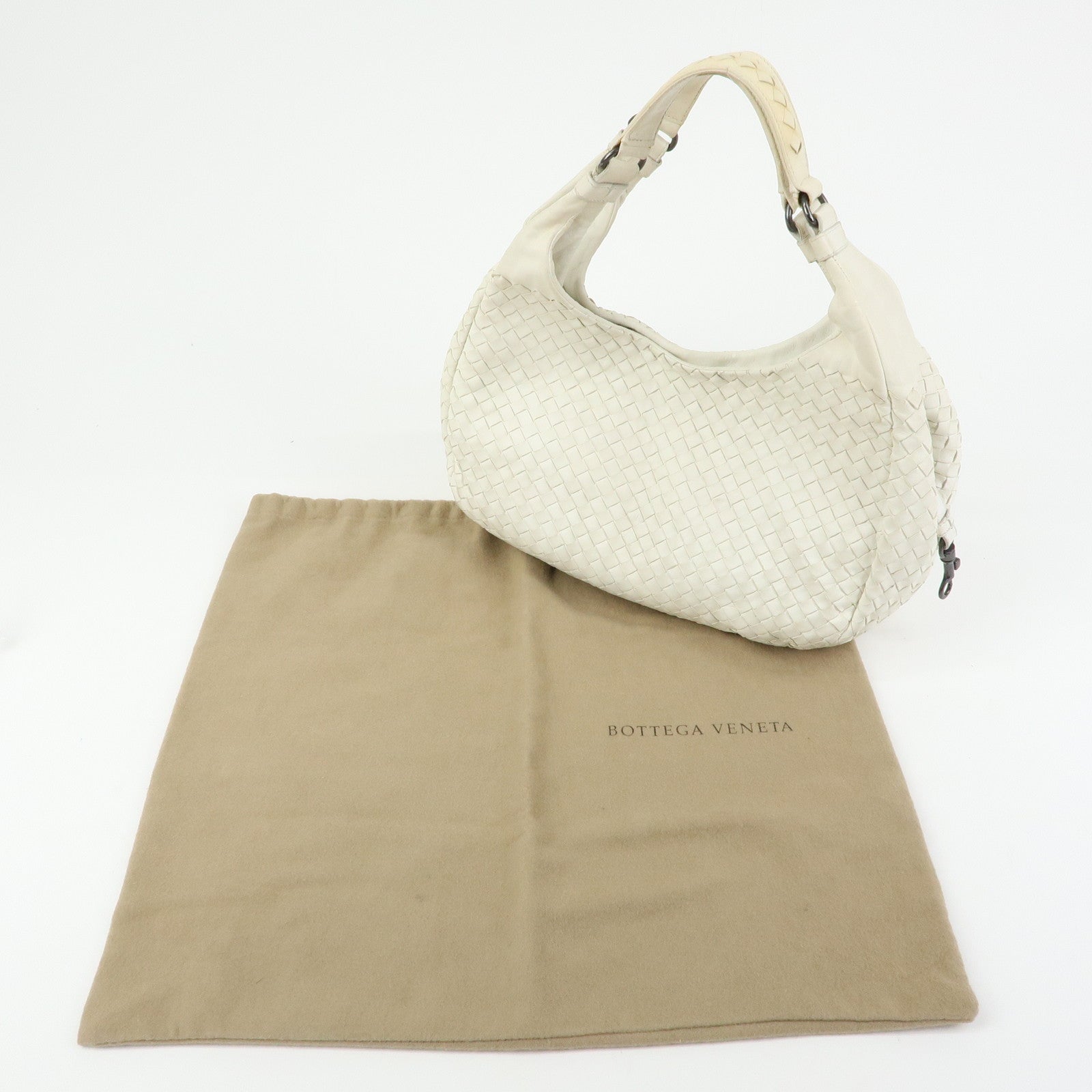 BOTTEGA VENETA Intrecciato Campana Leather Shoulder Bag 125787