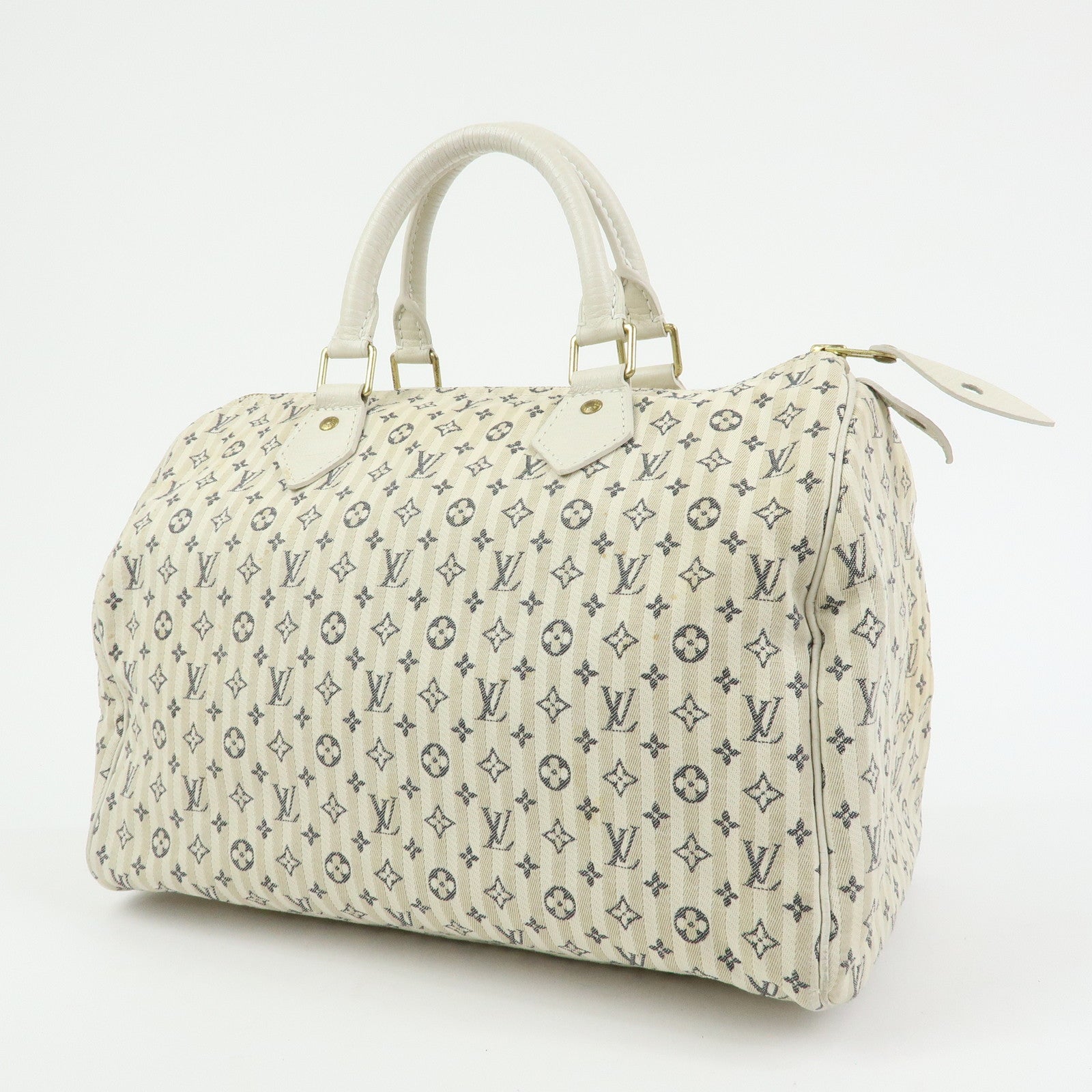 Louis Vuitton Monogram Mini Lin Croisette Speedy 30 Hand Bag M95500