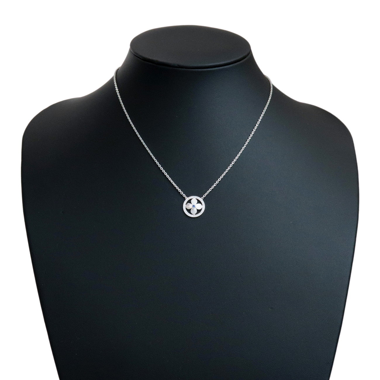 Louis Vuitton Sun Blossom Sapphire Diamond Necklace 750WG