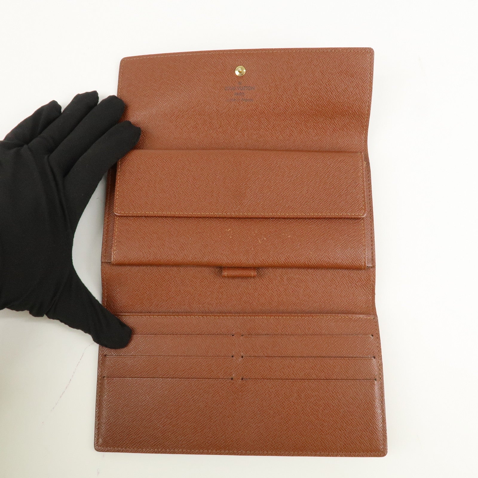 Louis Vuitton Set of 2 Monogram Canvas Long Wallet M61215 Used