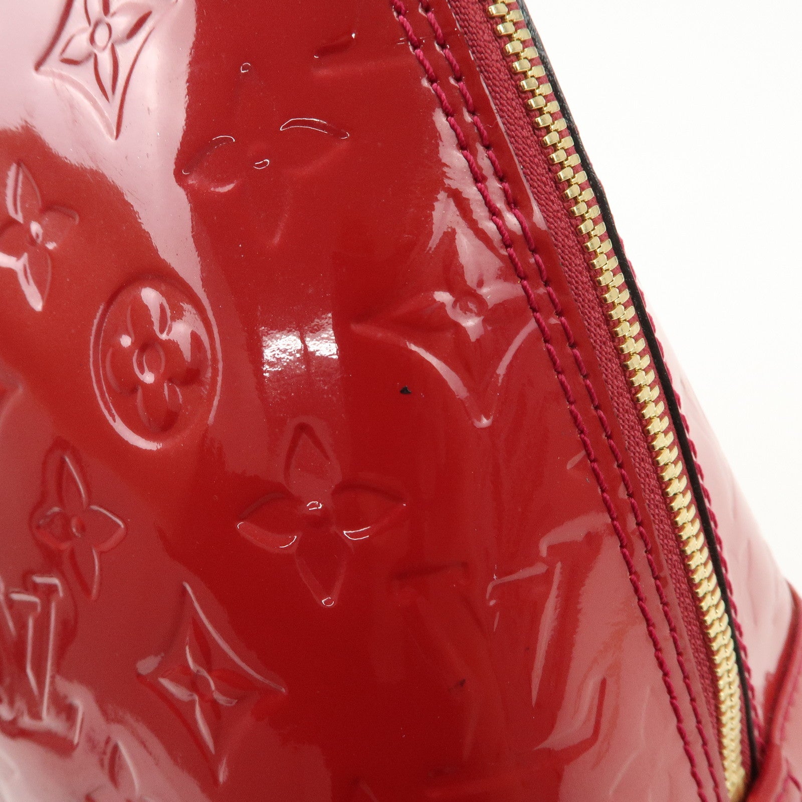 Louis Vuitton Monogram Vernis Alma PM Hand Bag Rose Indien M91770 Used