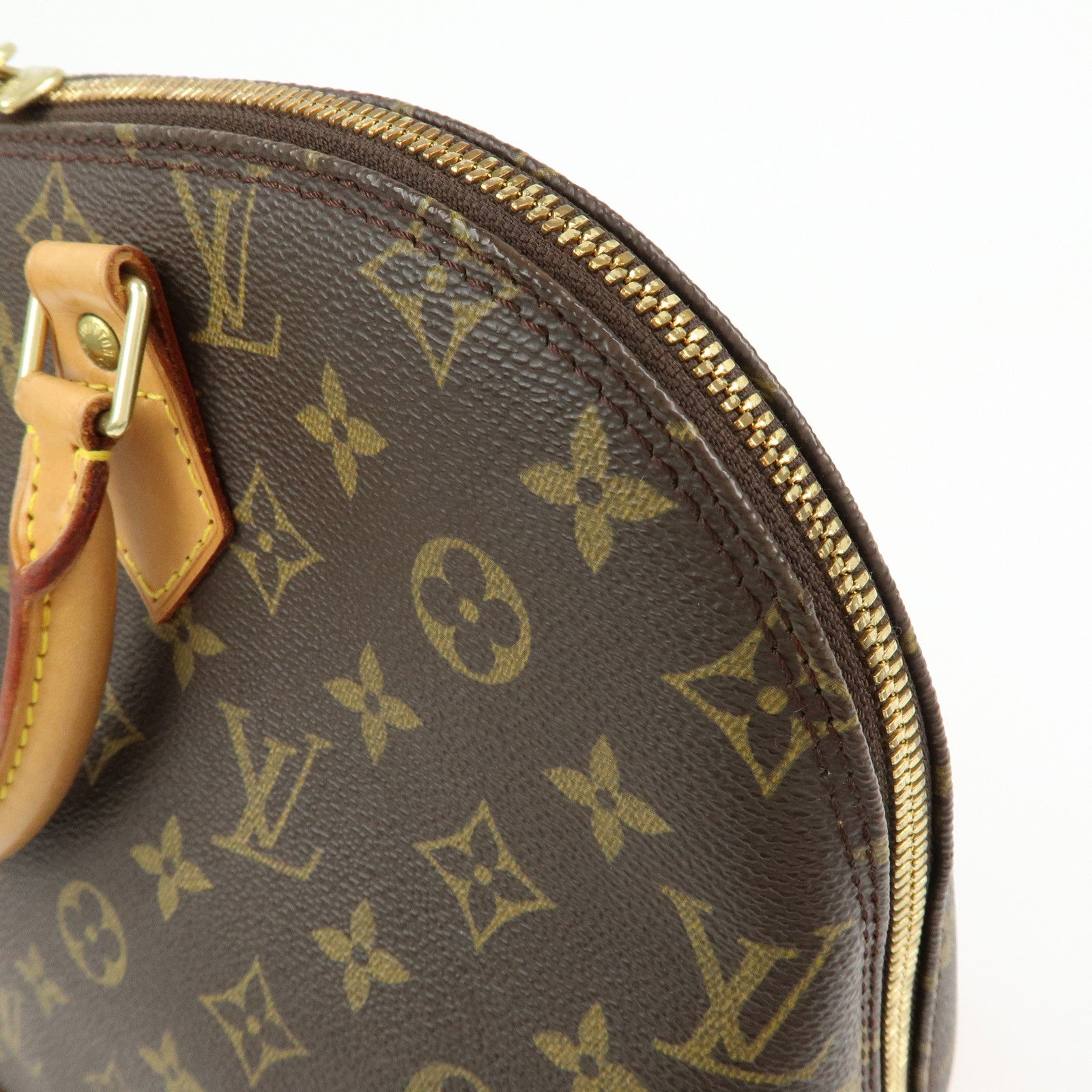 Louis Vuitton Monogram Alma Hand Bag Brown M51130