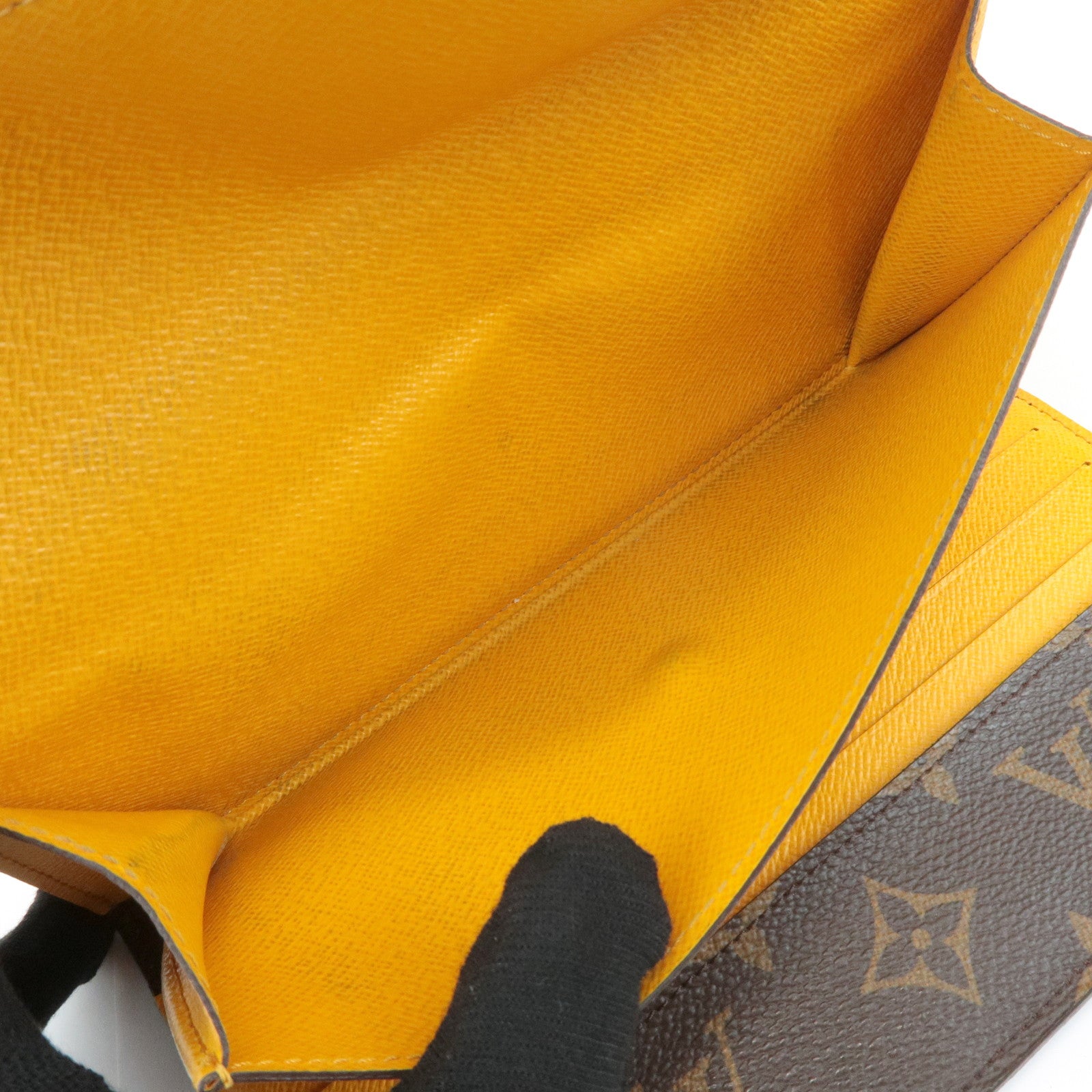Louis Vuitton Monogram Epi Portefeuille Marie Louron Yellow M60506 Used