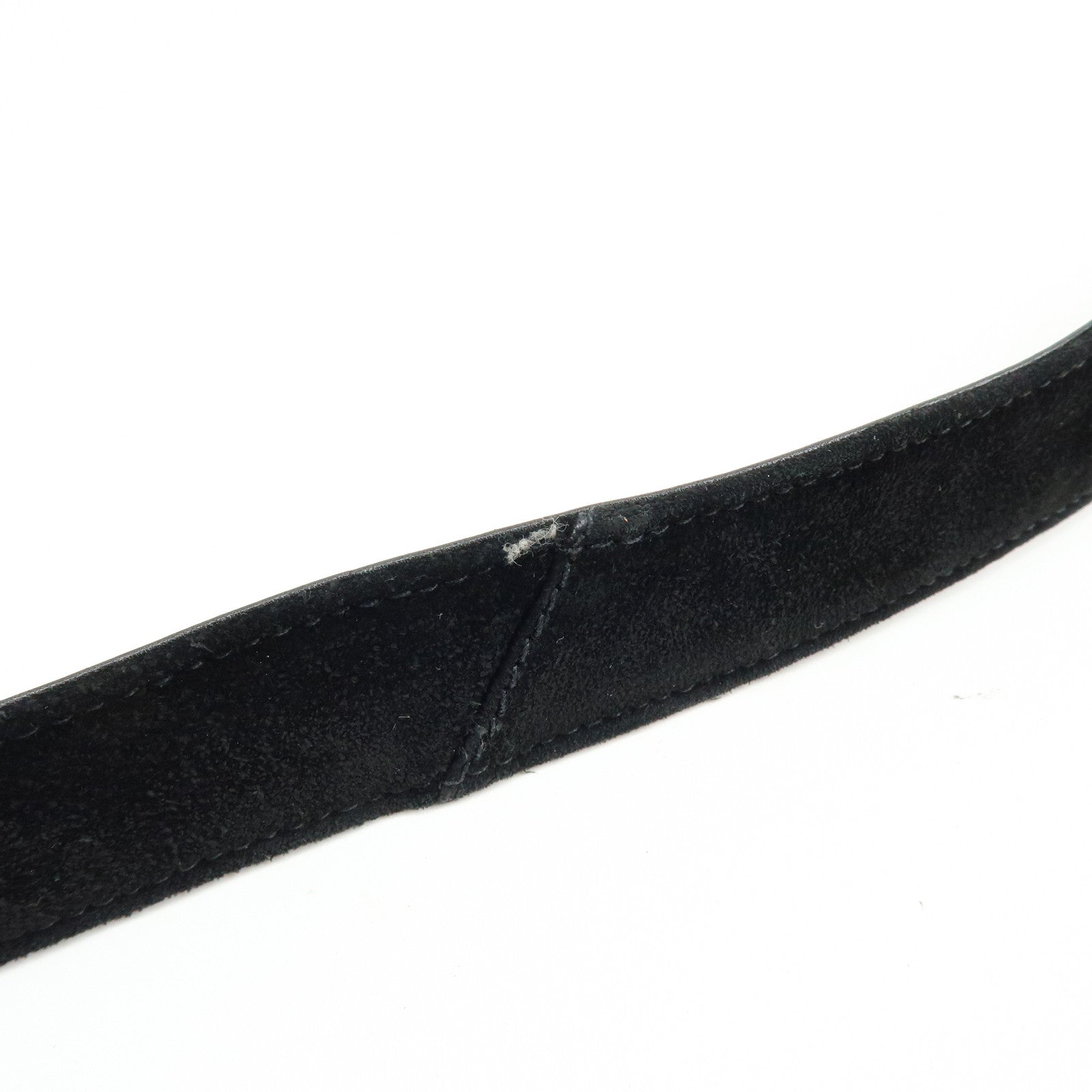 CHANEL Matelasse COCO Mark Suede Lamb Skin Shoulder Bag Black