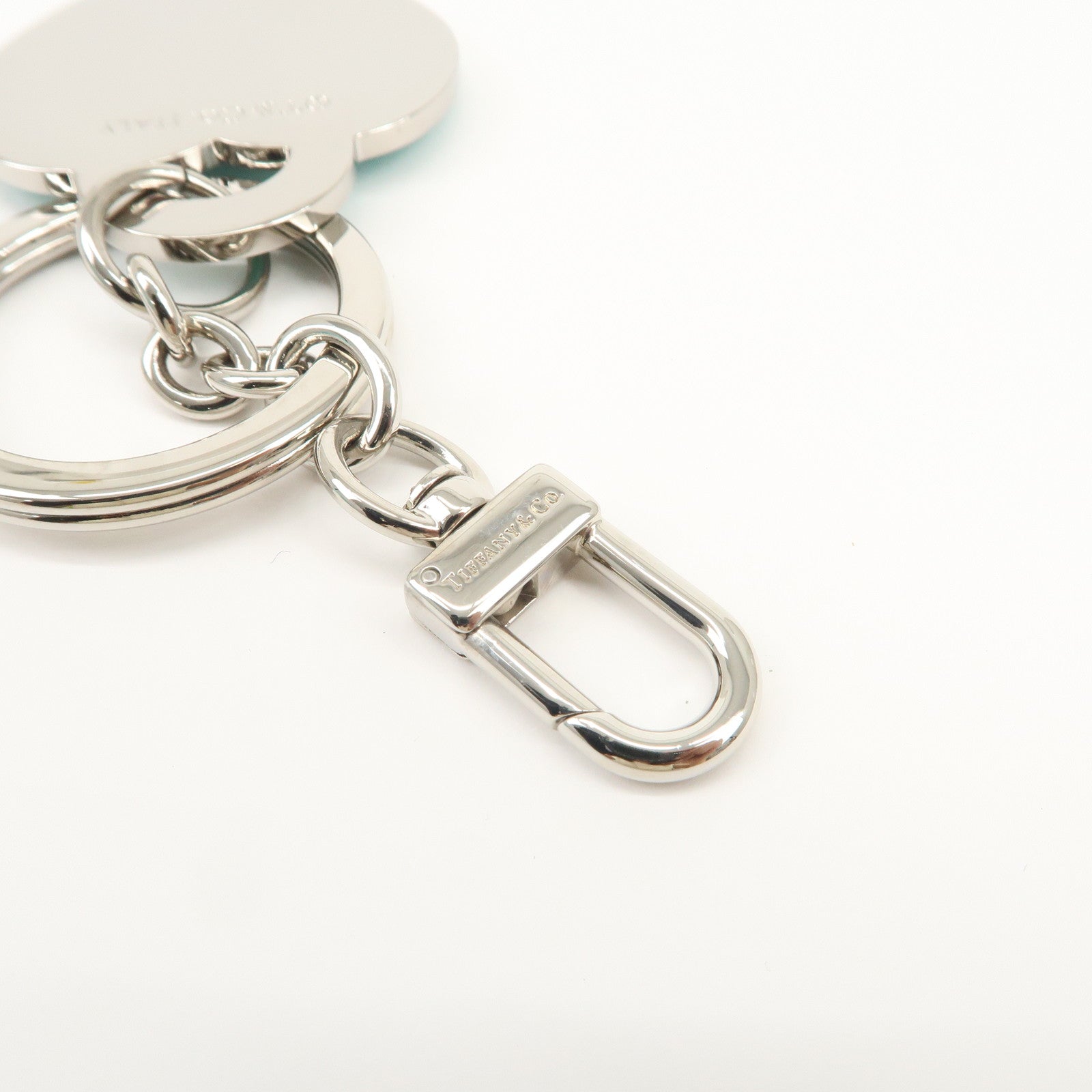 Tiffany & Co Return to Tiffany Heart Key Chain Key Ring Light BLue