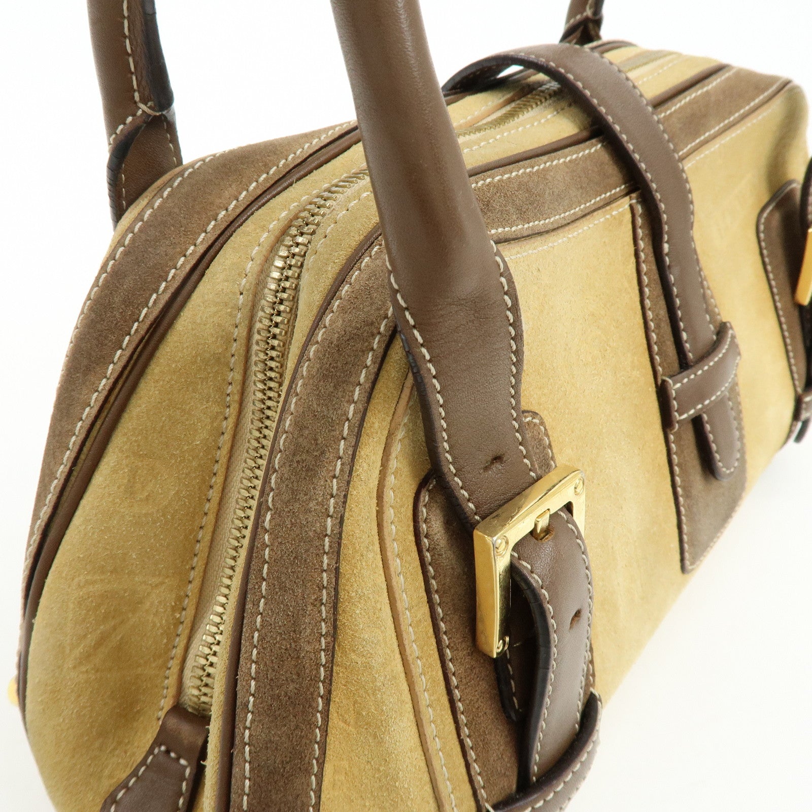 LOEWE Senda Suede Leather Shoulder Hand Bag 160ANIVERSARIO Brown