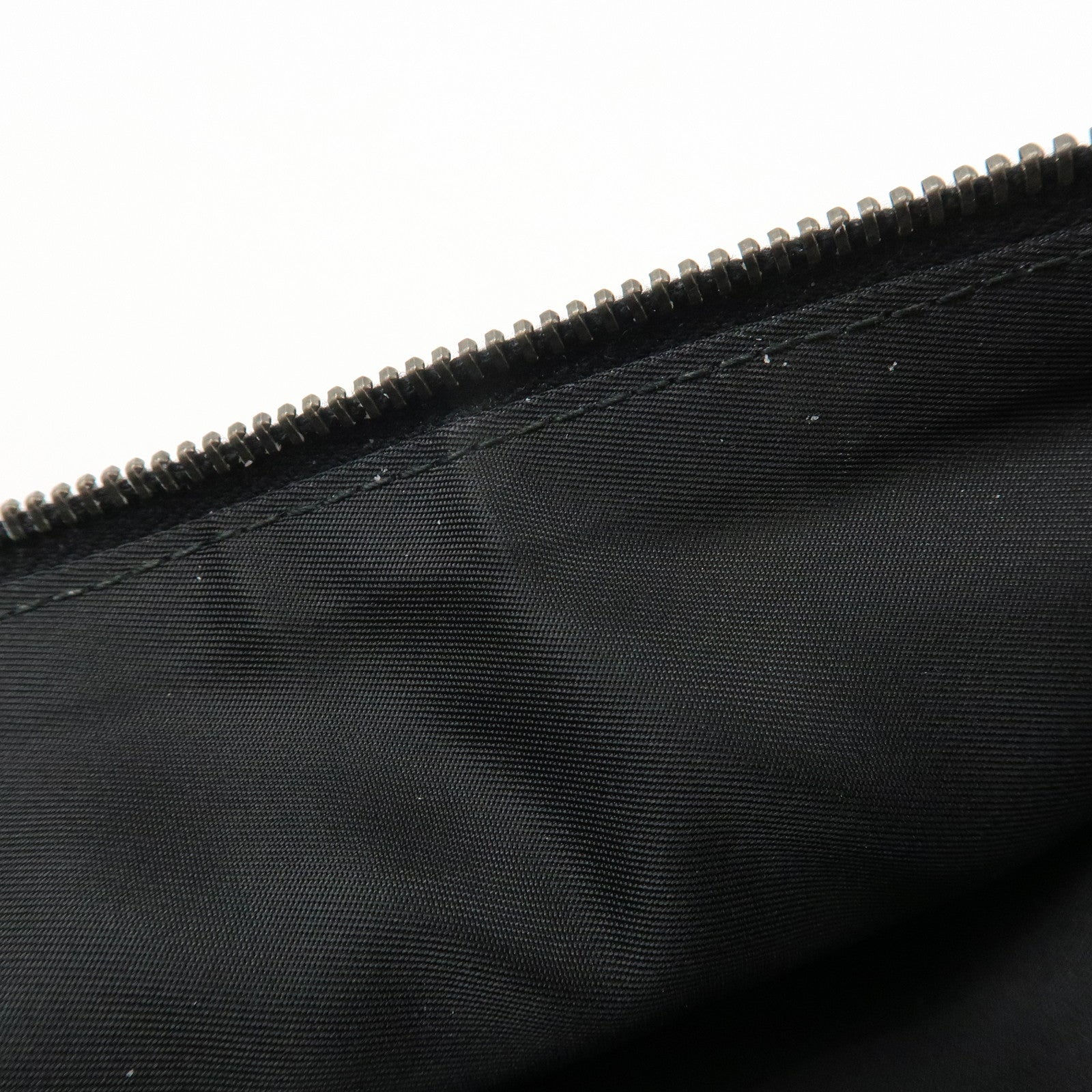 Christian Dior Trotter Canvas Leather Saddle Pouch Shoulder Bag Black Used