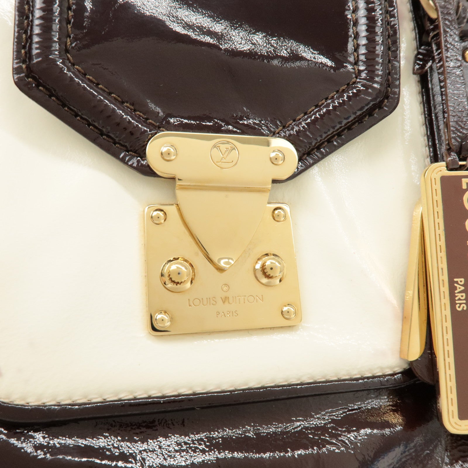 Louis Vuitton Cruise Line Sac Bicolore Leather Hand Bag M92516 Used