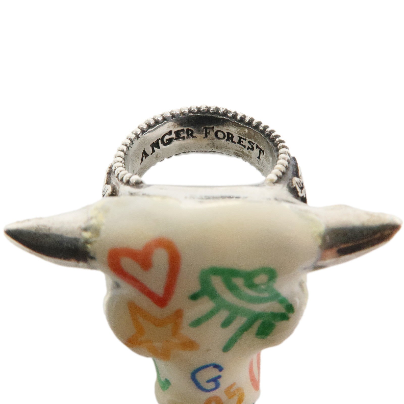 GUCCI Anger Forest Bull's Head Ring SV925 Silver #13 US6-6.5