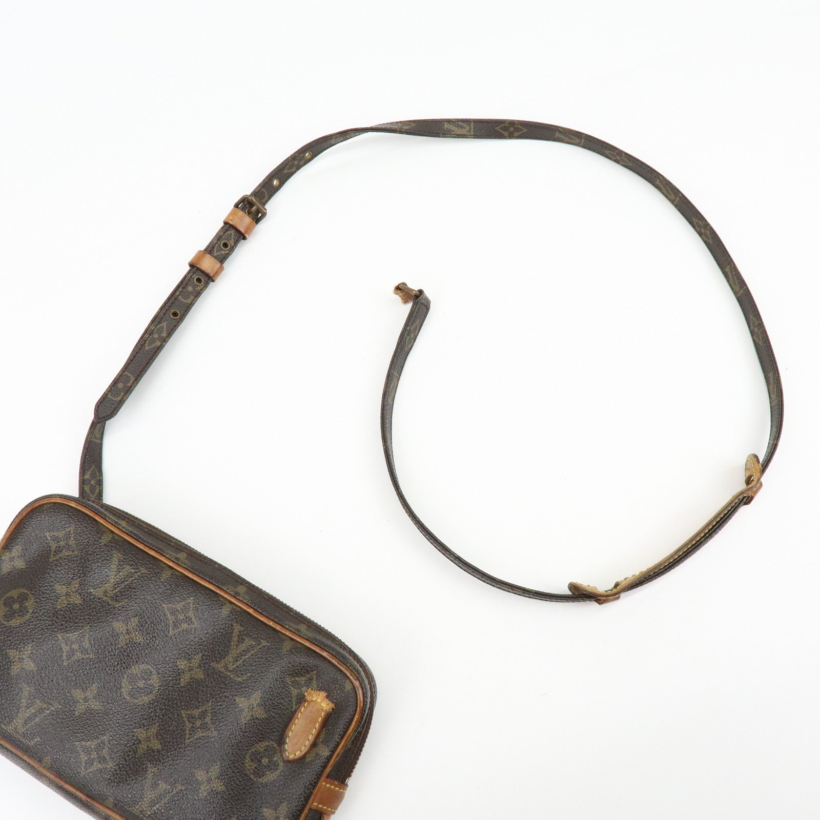 Louis Vuitton Monogram Pochette Marly Bandouliere Bag Brown M51828