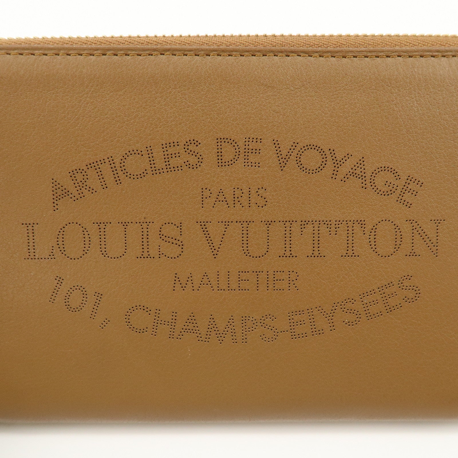 Louis Vuitton Parnassea Portefeuille Leather Round Zippy Wallet M58209 Used