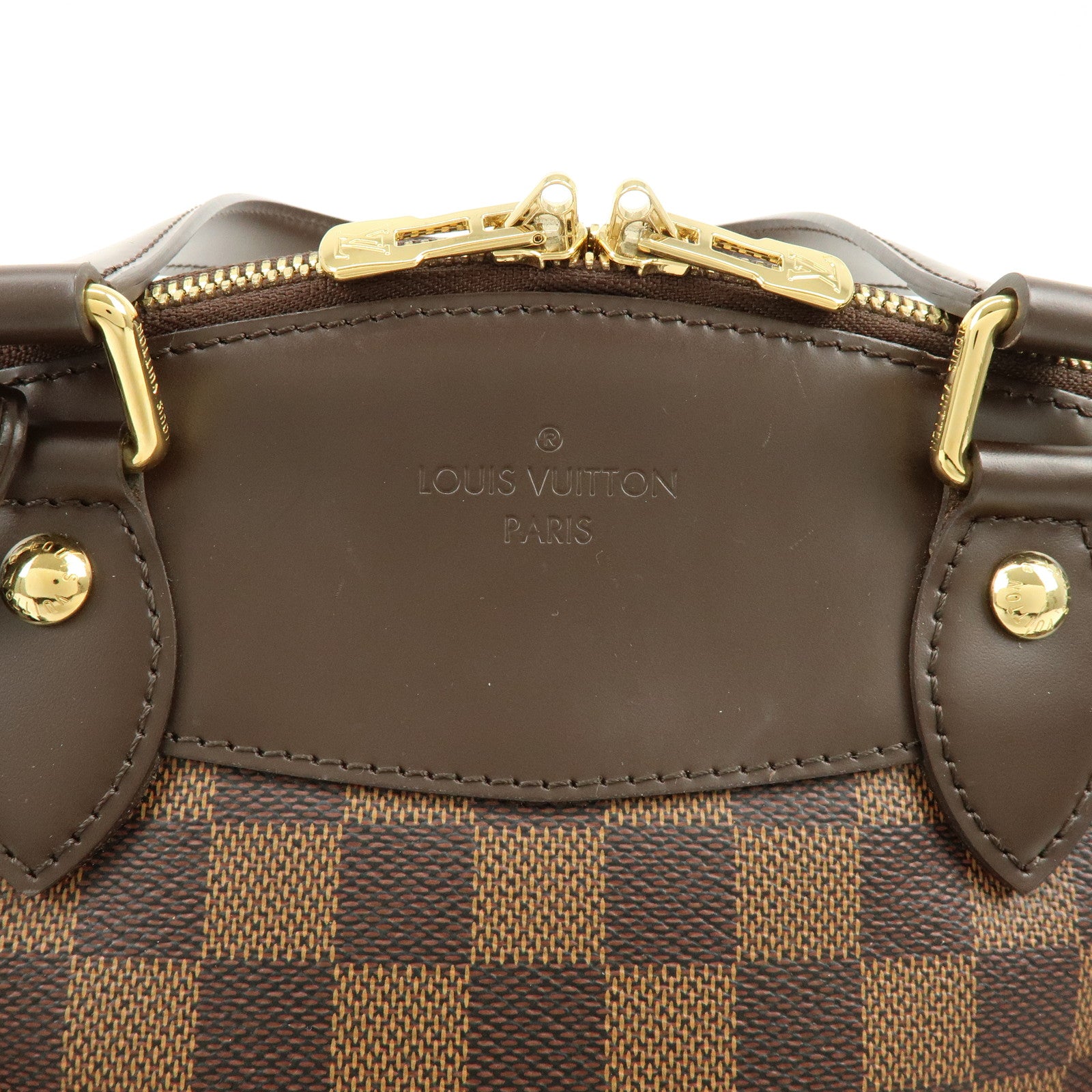Louis Vuitton Damier Ebene Verona PM Hand Bag Brown