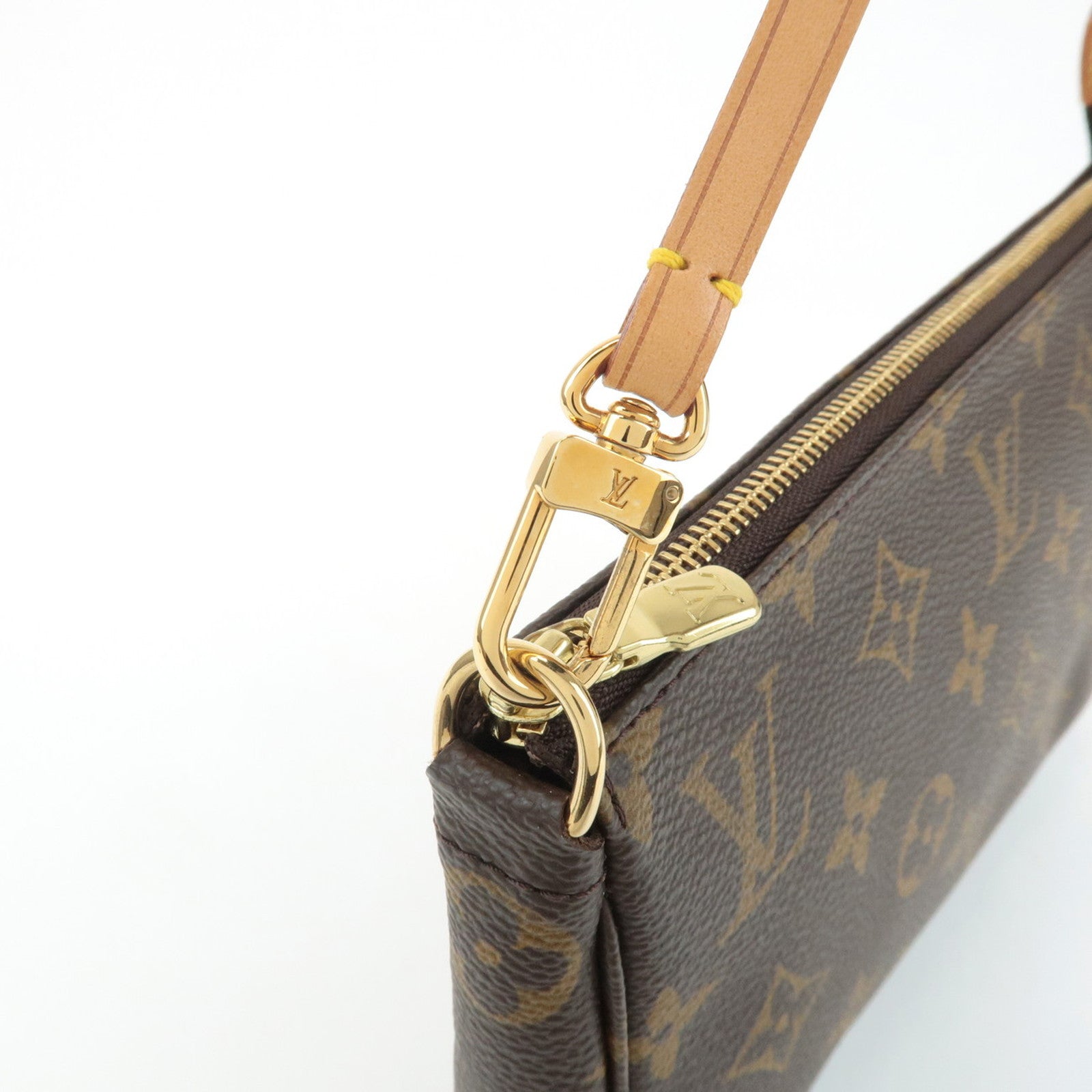 Louis Vuitton Monogram Pochette Accessoires Hand Bag Brown M51980