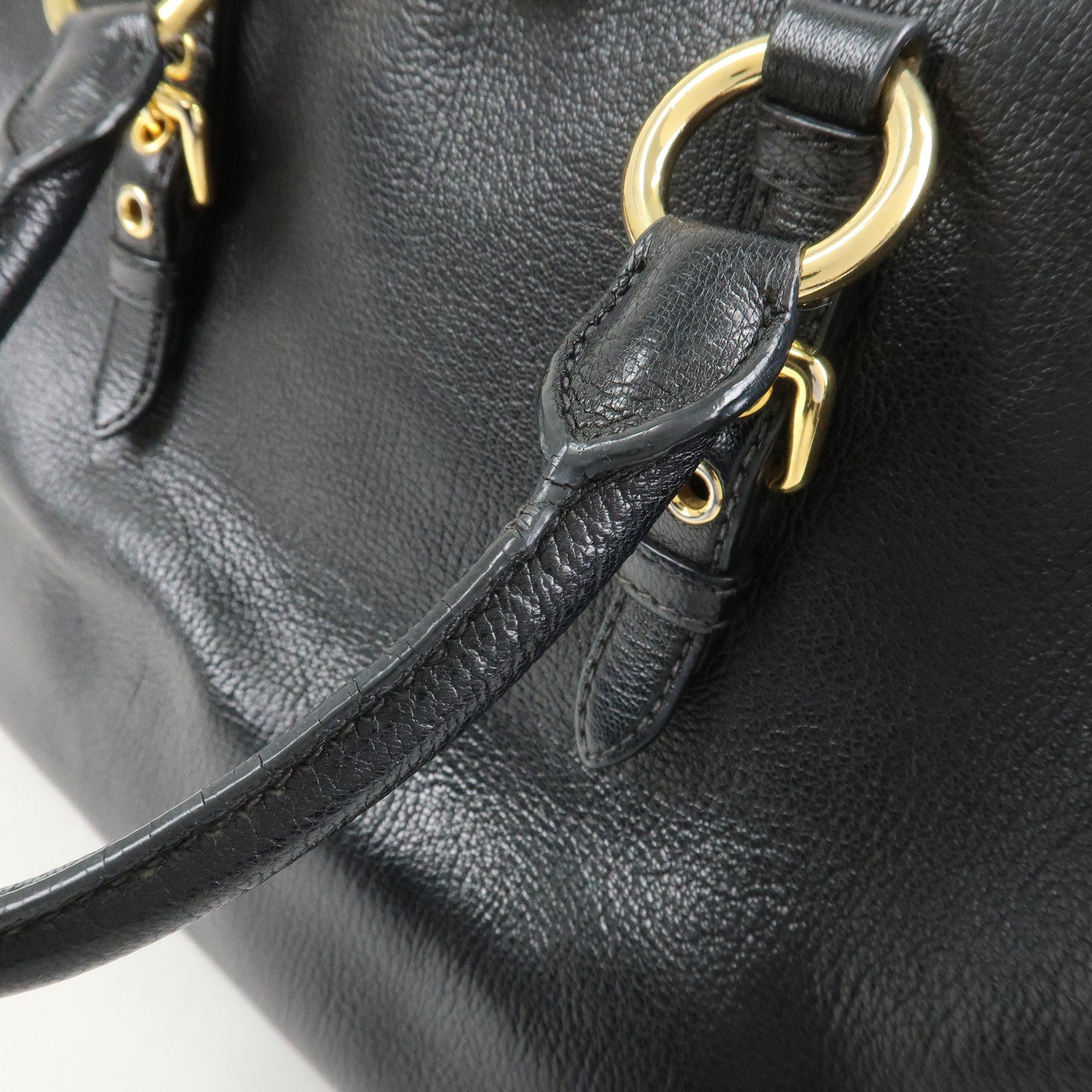 MIU MIU MADRAS 2Way Bag Hand Bag Shoulder Bag RL0058